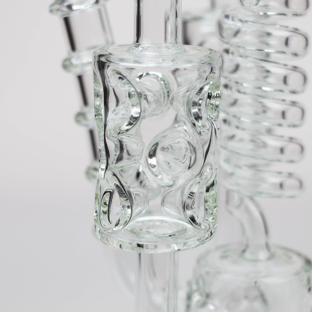 21" H2O Coil Glass water recycle bong [H2O-19]