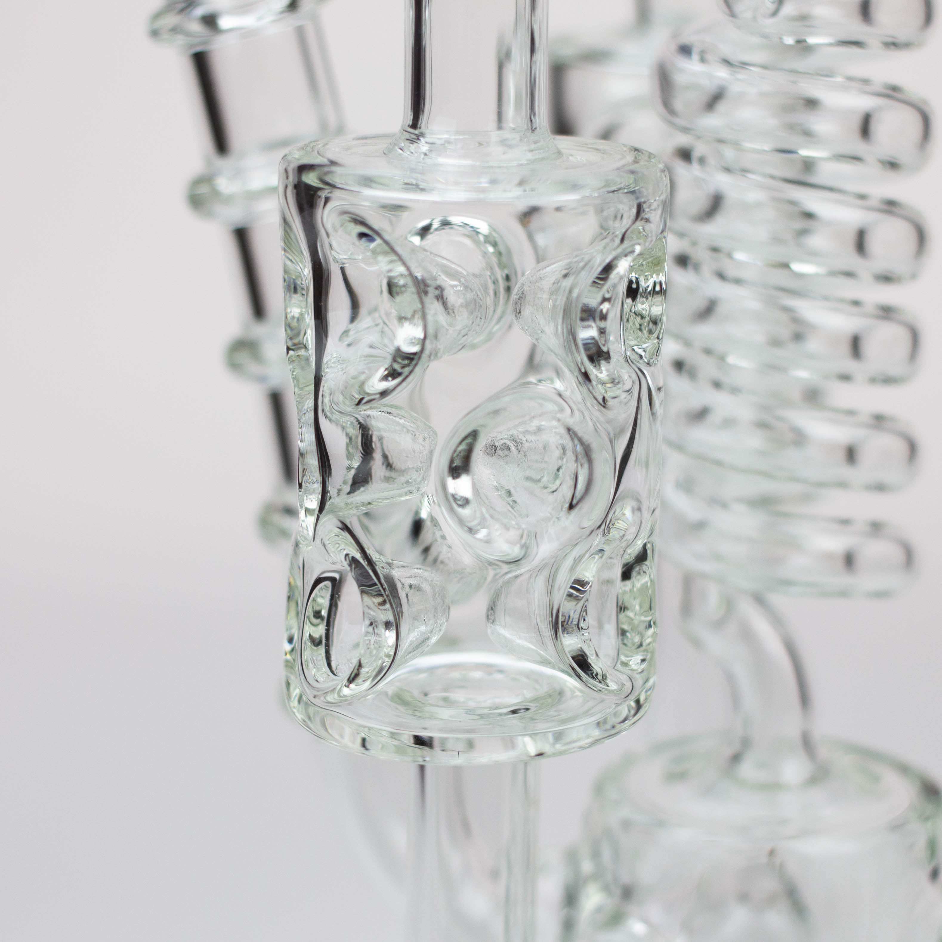 21" H2O Coil Glass water recycle bong [H2O-19]