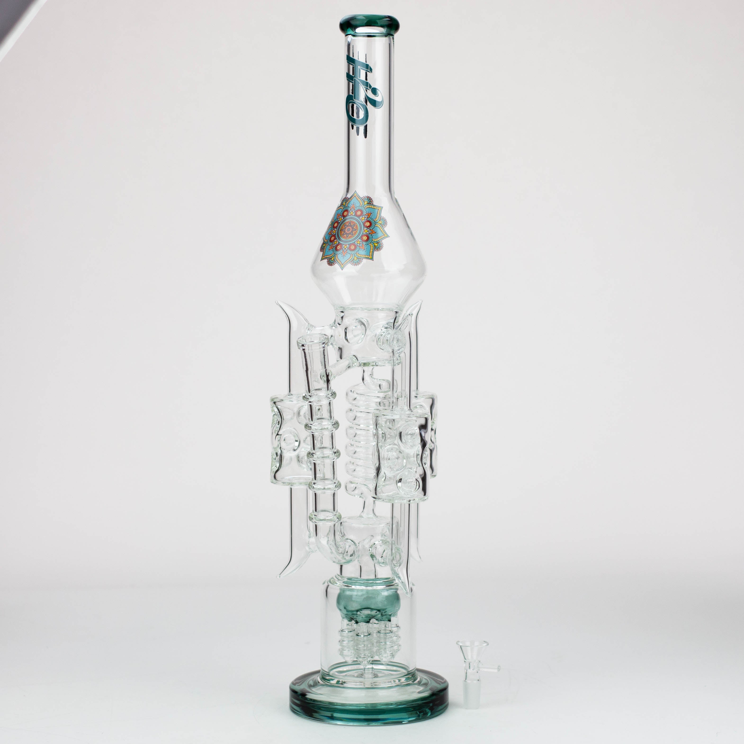 21" H2O Coil Glass water recycle bong [H2O-19]