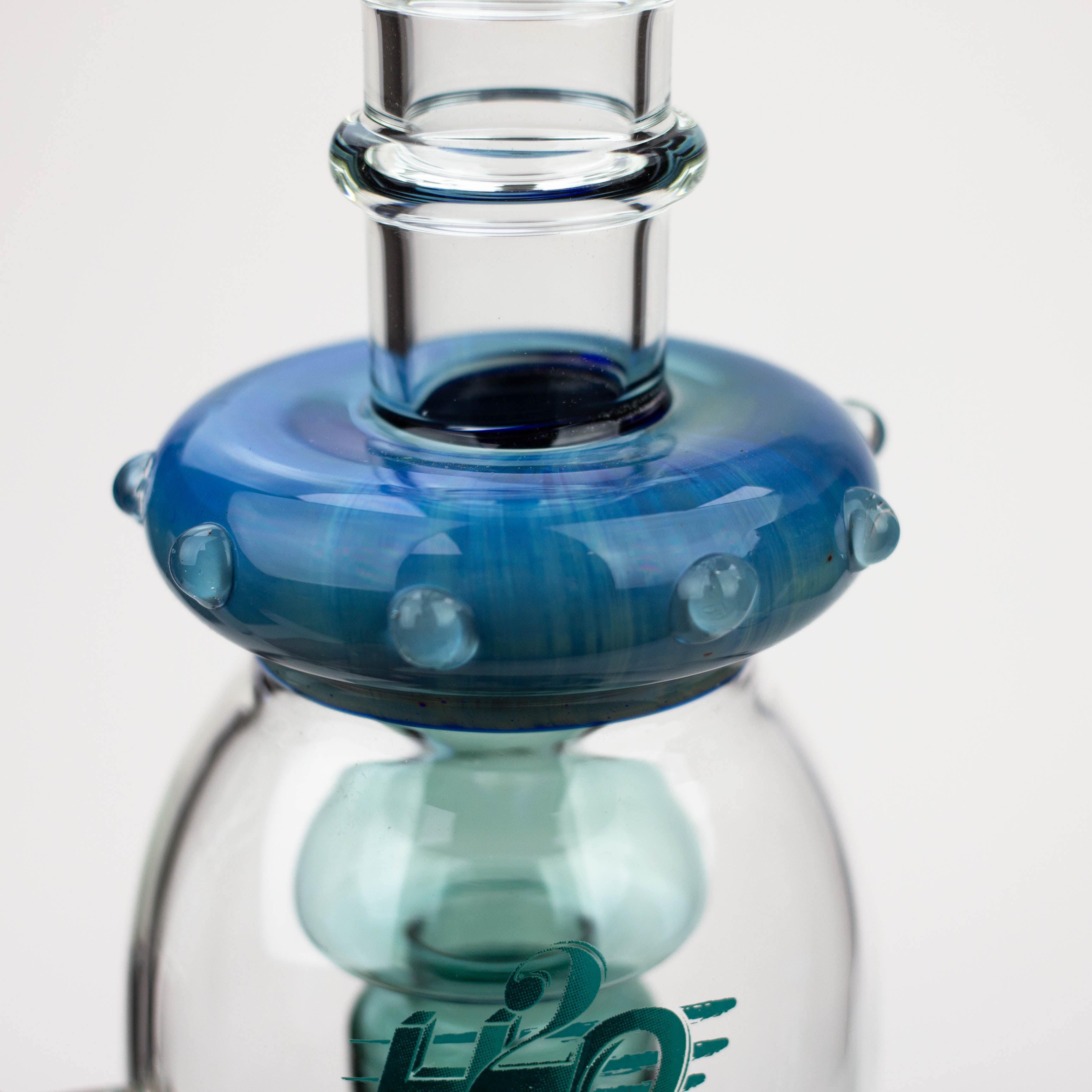 16" H2O Gold fumed Jellyfish percolator glass water bong [H2O-21]
