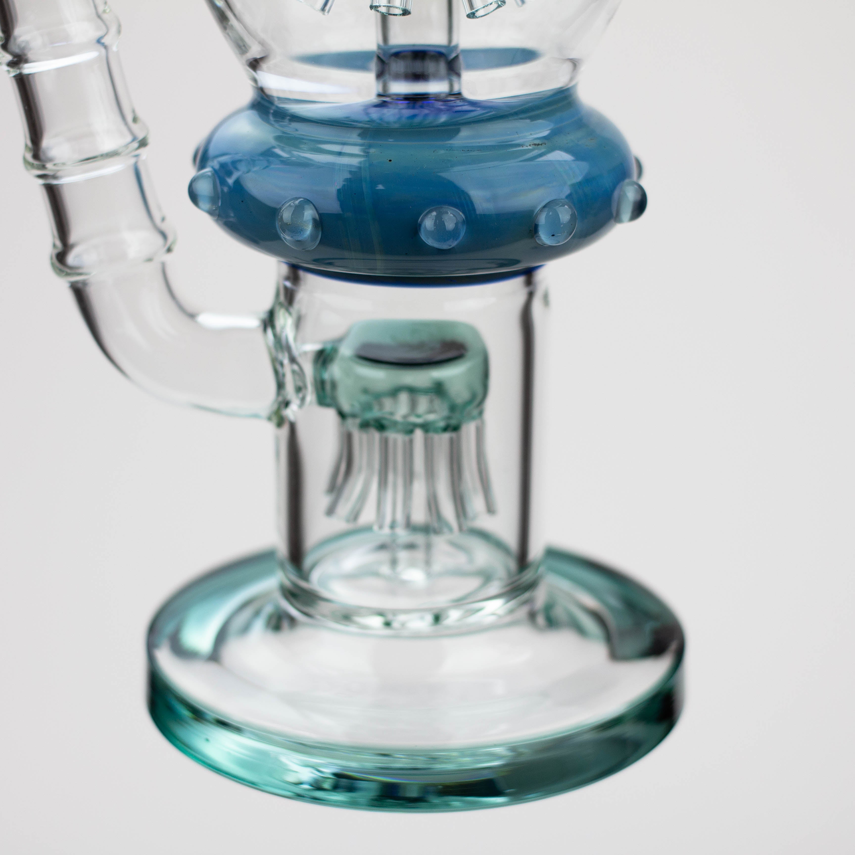 16" H2O Gold fumed Jellyfish percolator glass water bong [H2O-21]