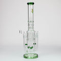 19" H2O 2-in-1 Double Joint glass water bong [H2O-22]