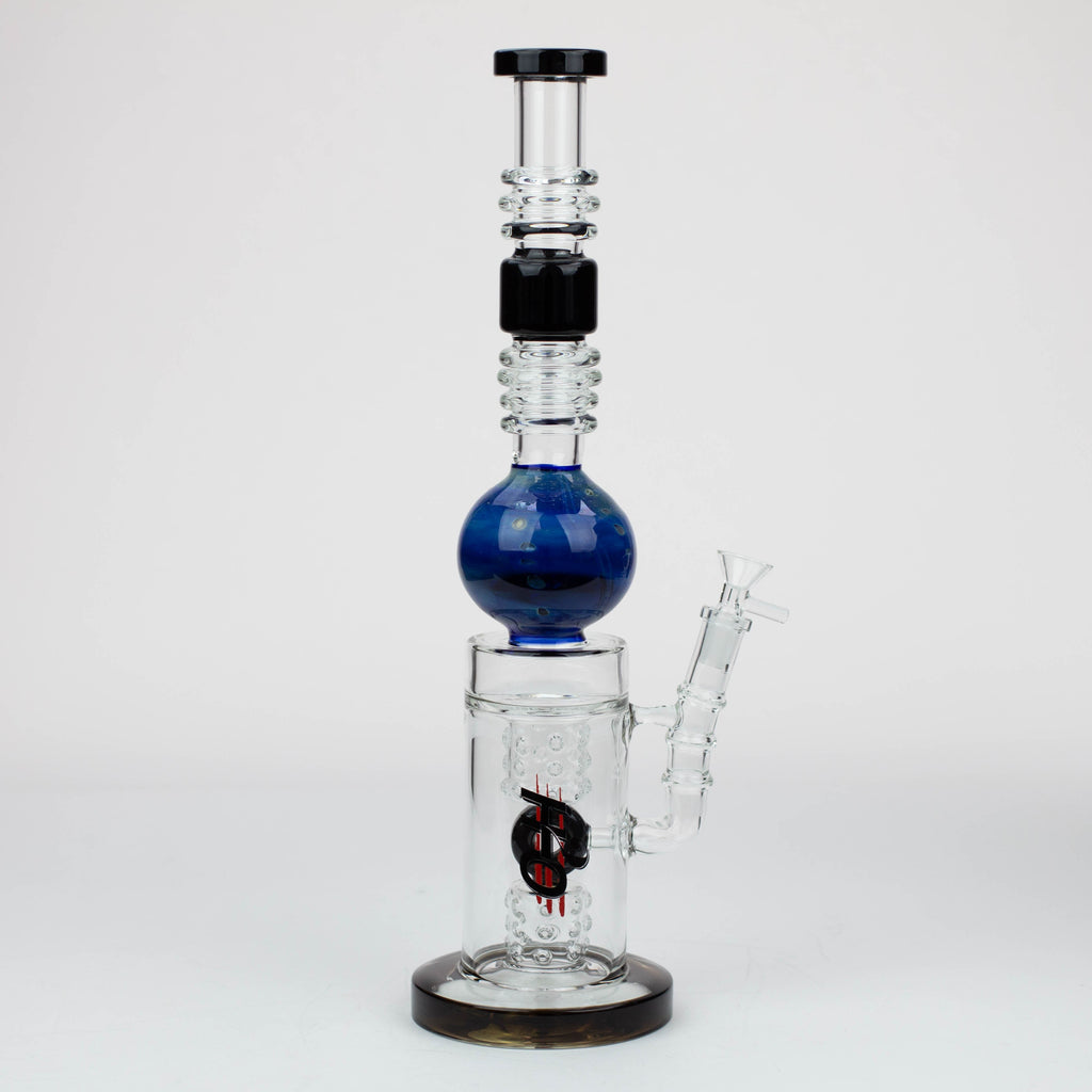15" H2O Gold fumed sphere Glass water bong [H2O-23]