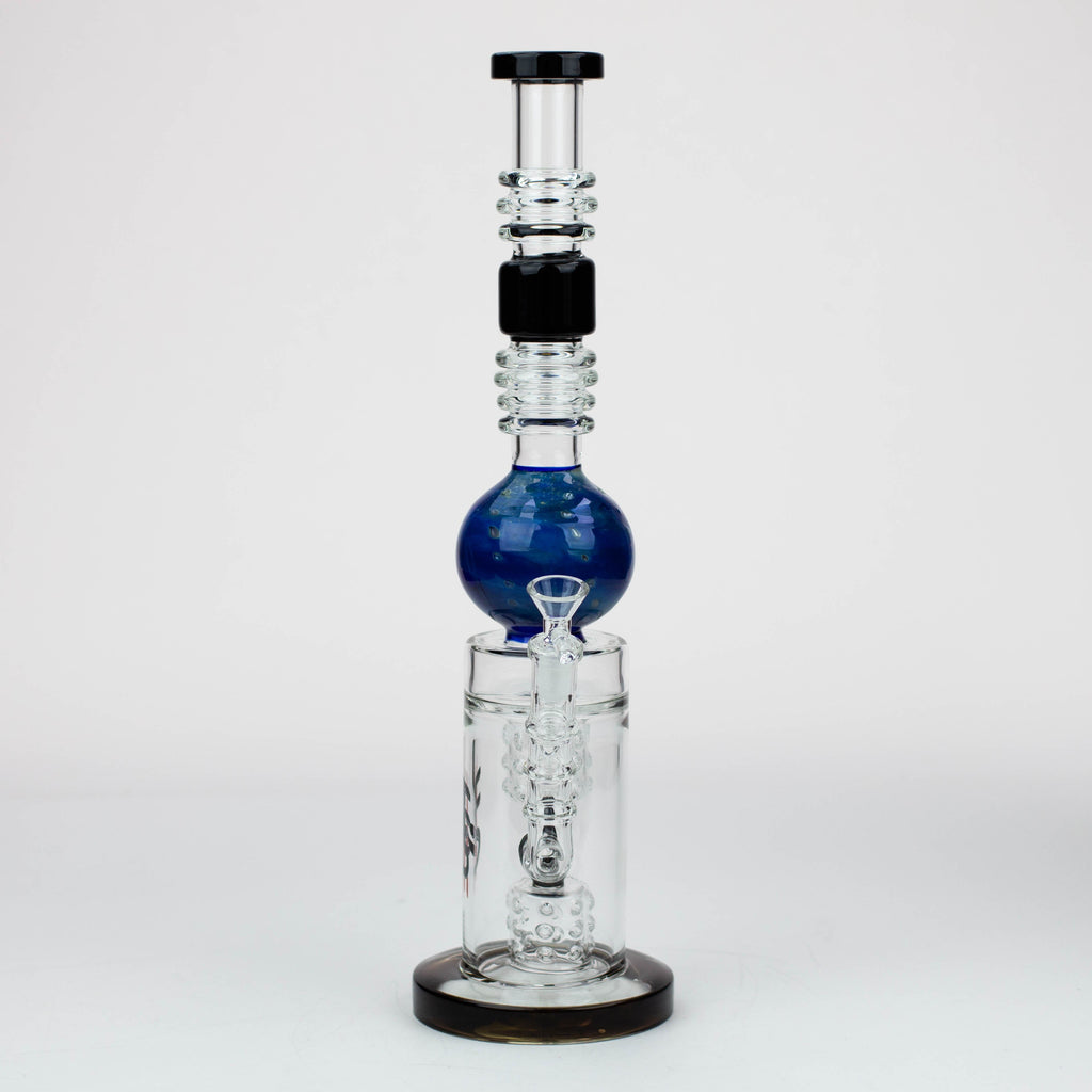 15" H2O Gold fumed sphere Glass water bong [H2O-23]