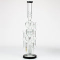 21" H2O Double ring glass water bong [H2O-24]