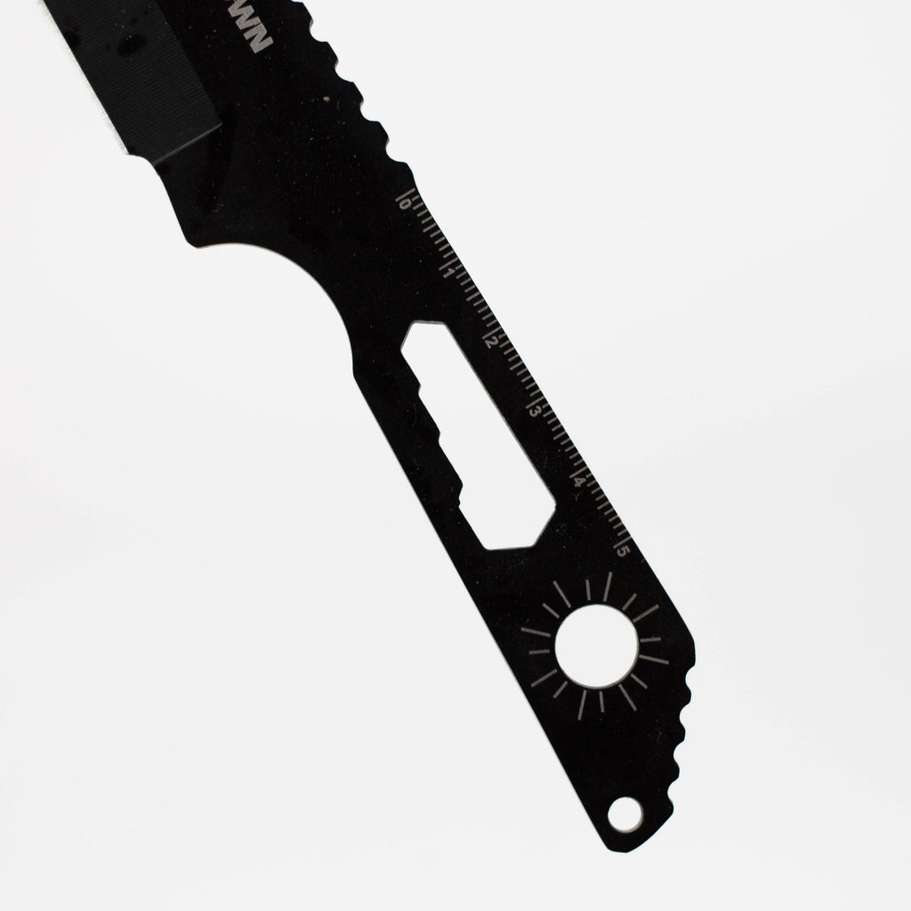 8" Three Piece  Hunt Down Black Throwing Knife Set With Fish Hook  [9569]