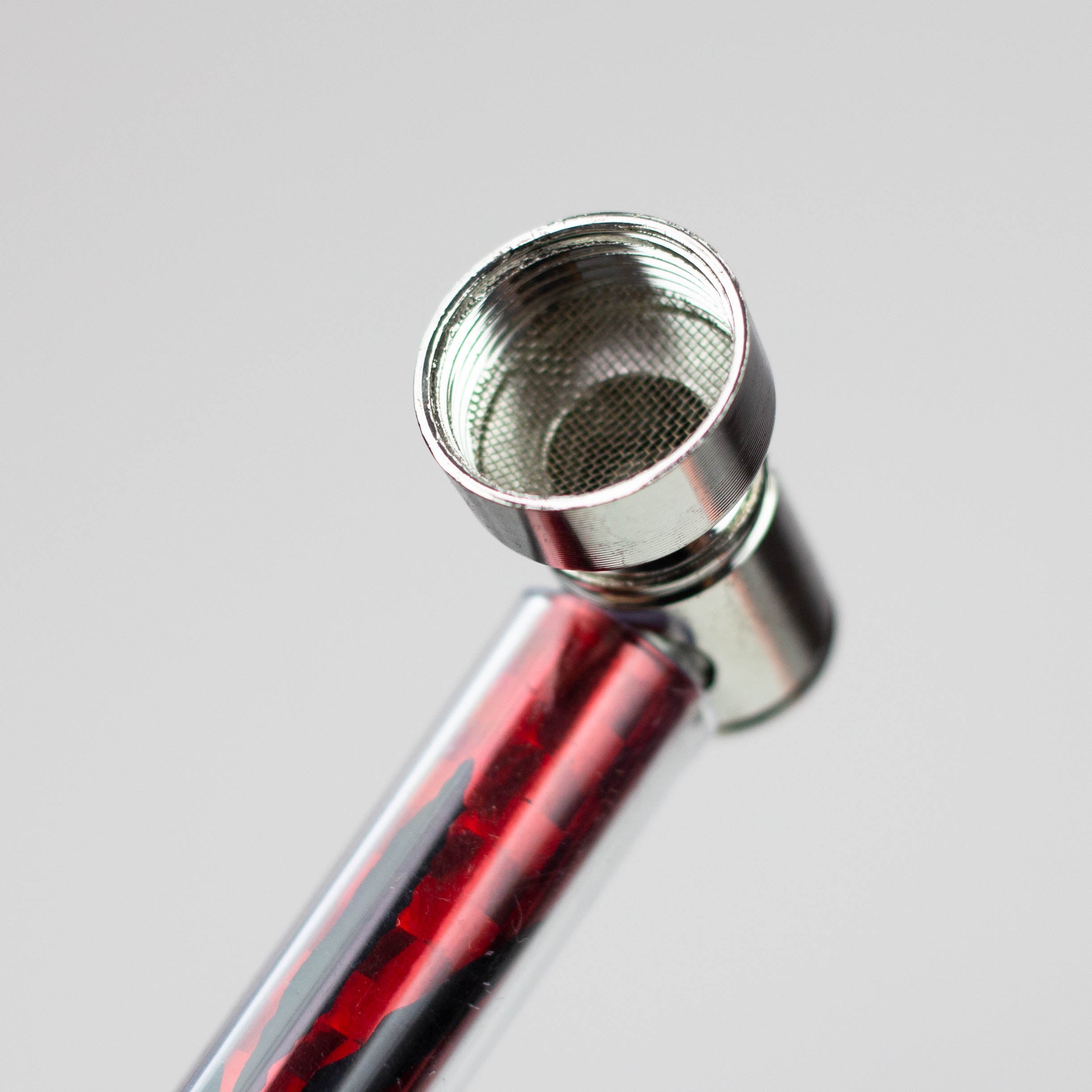 Metal Pipe Sparkle with leaf Design Box of 24 [HX255F-1]