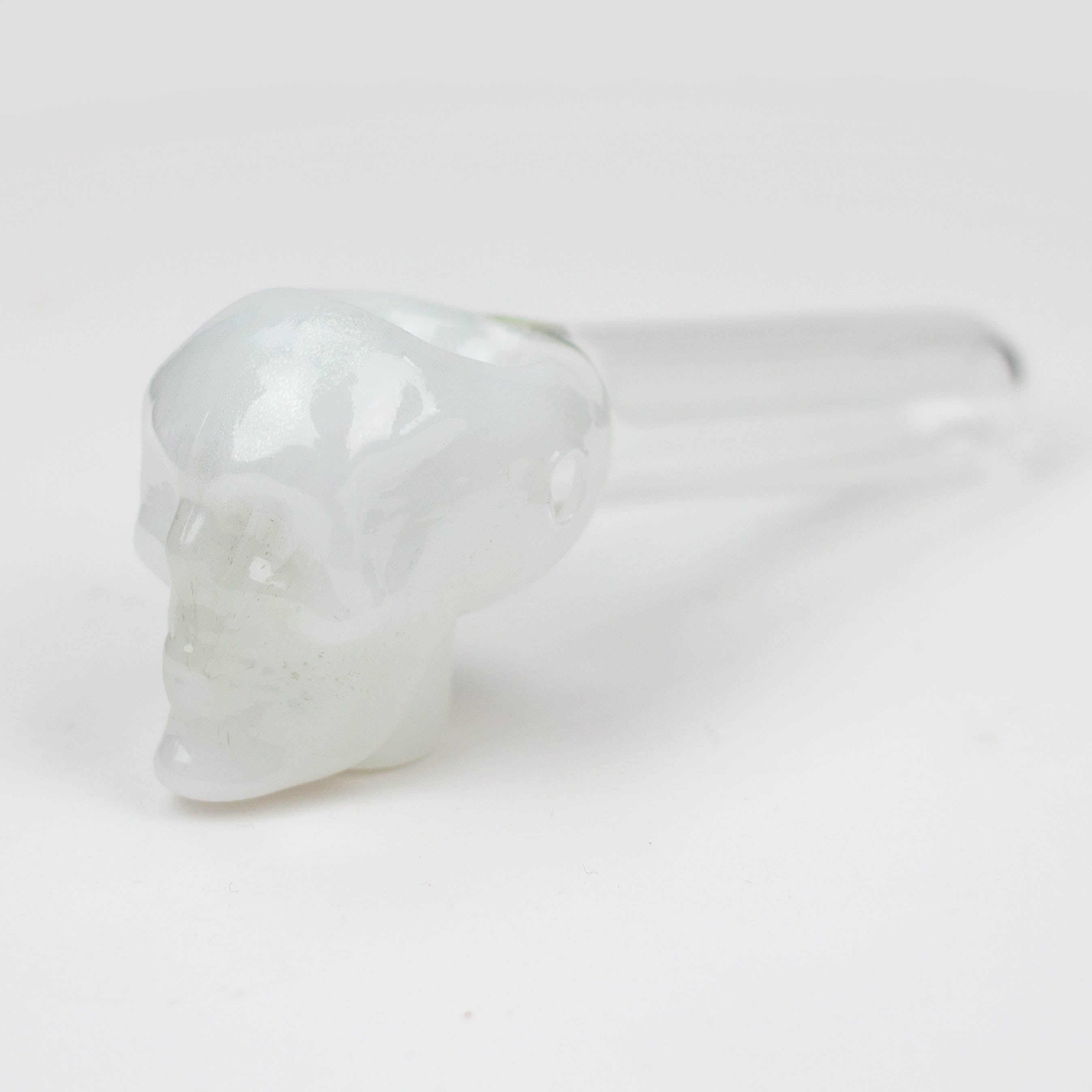 5" GLASS PIPE-SKULL [AC238]