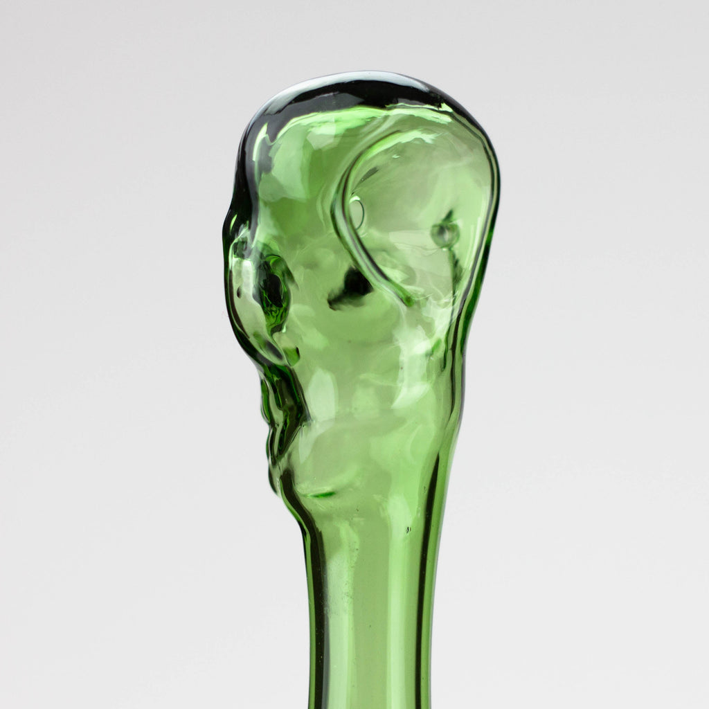 4" GLASS PIPE-SKULL [GP03]