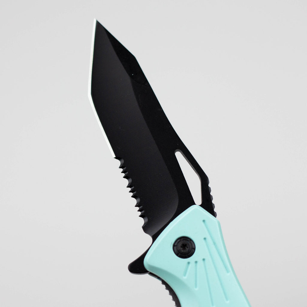 8″ Tiger USA Knife  Teal Tanto [SJ-402-TL]