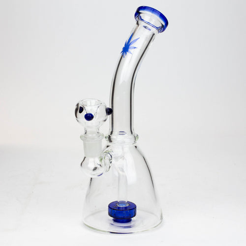 10" bent neck tire diffuser glass bong
