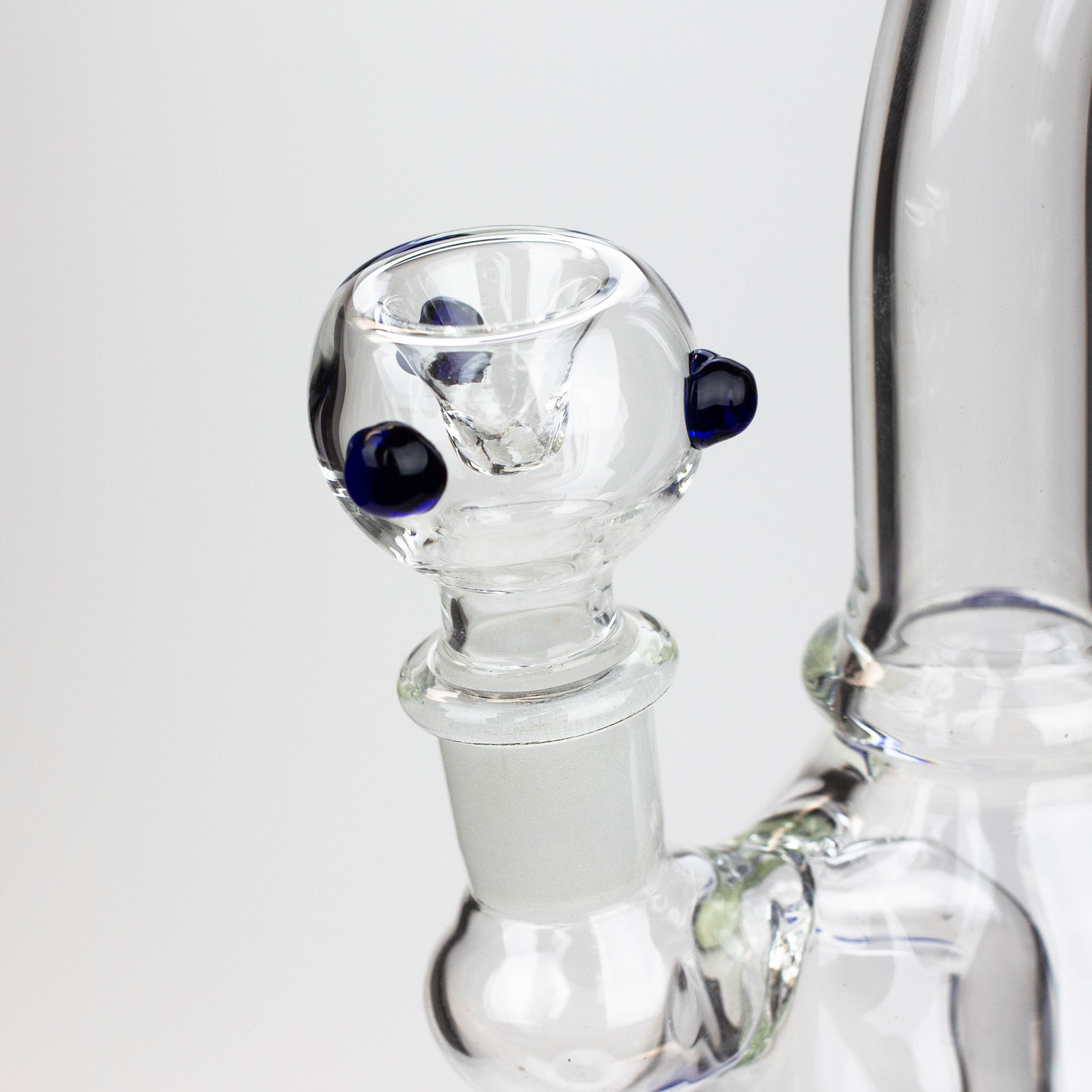 10" bent neck tire diffuser glass bong