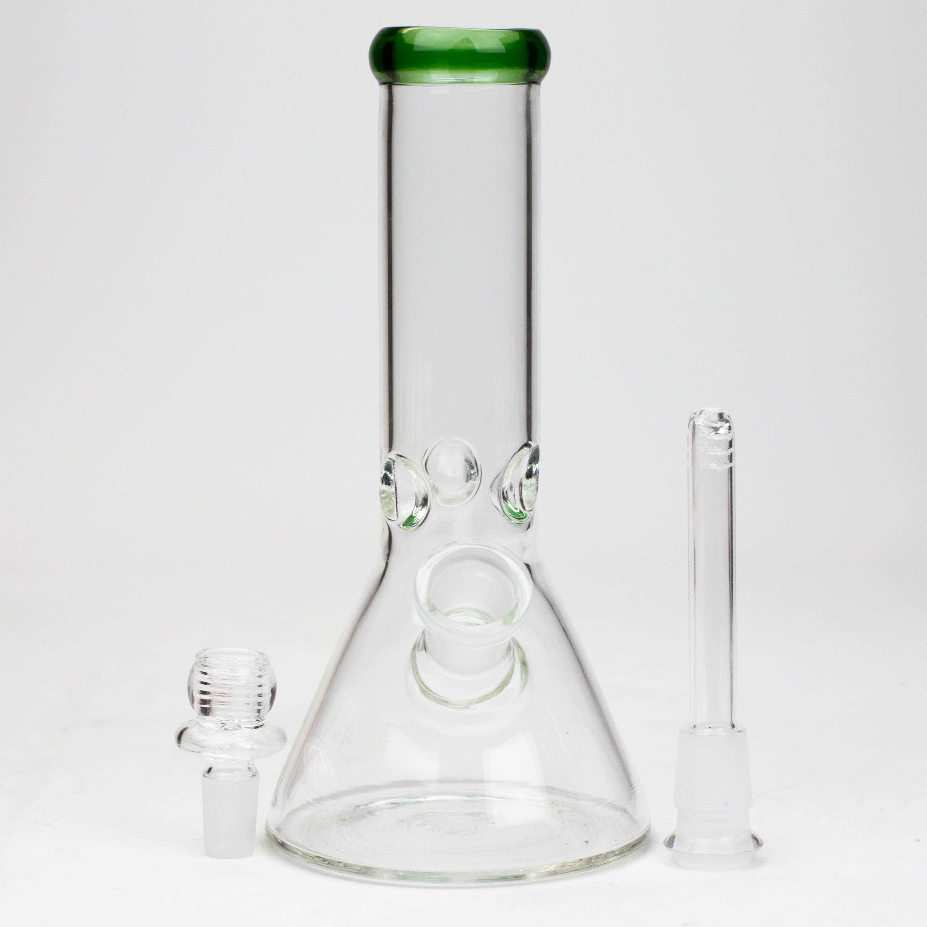8" Classic beaker glass water bong