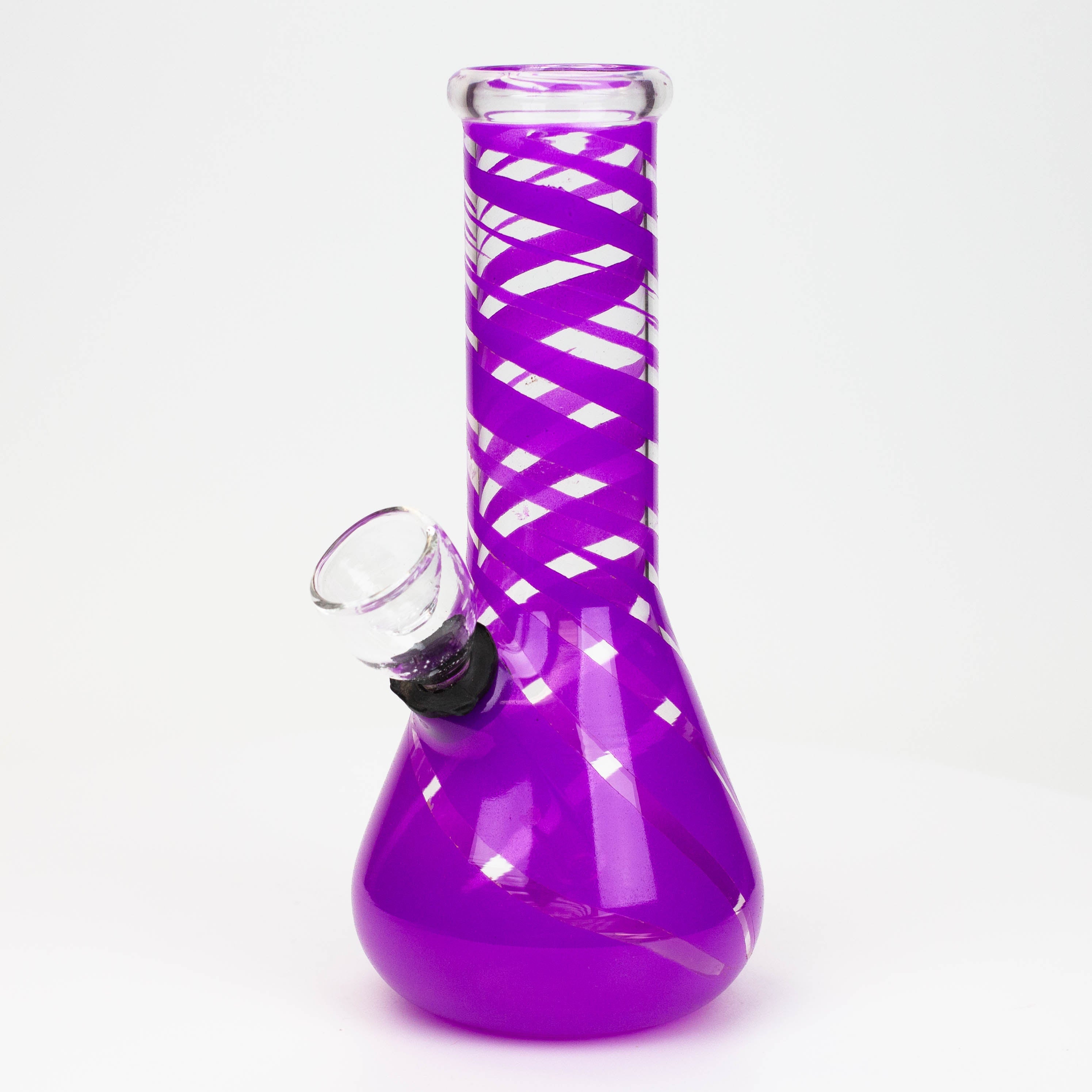 6" glass water bong