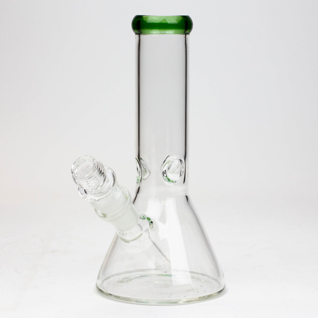 8" Classic beaker glass water bong