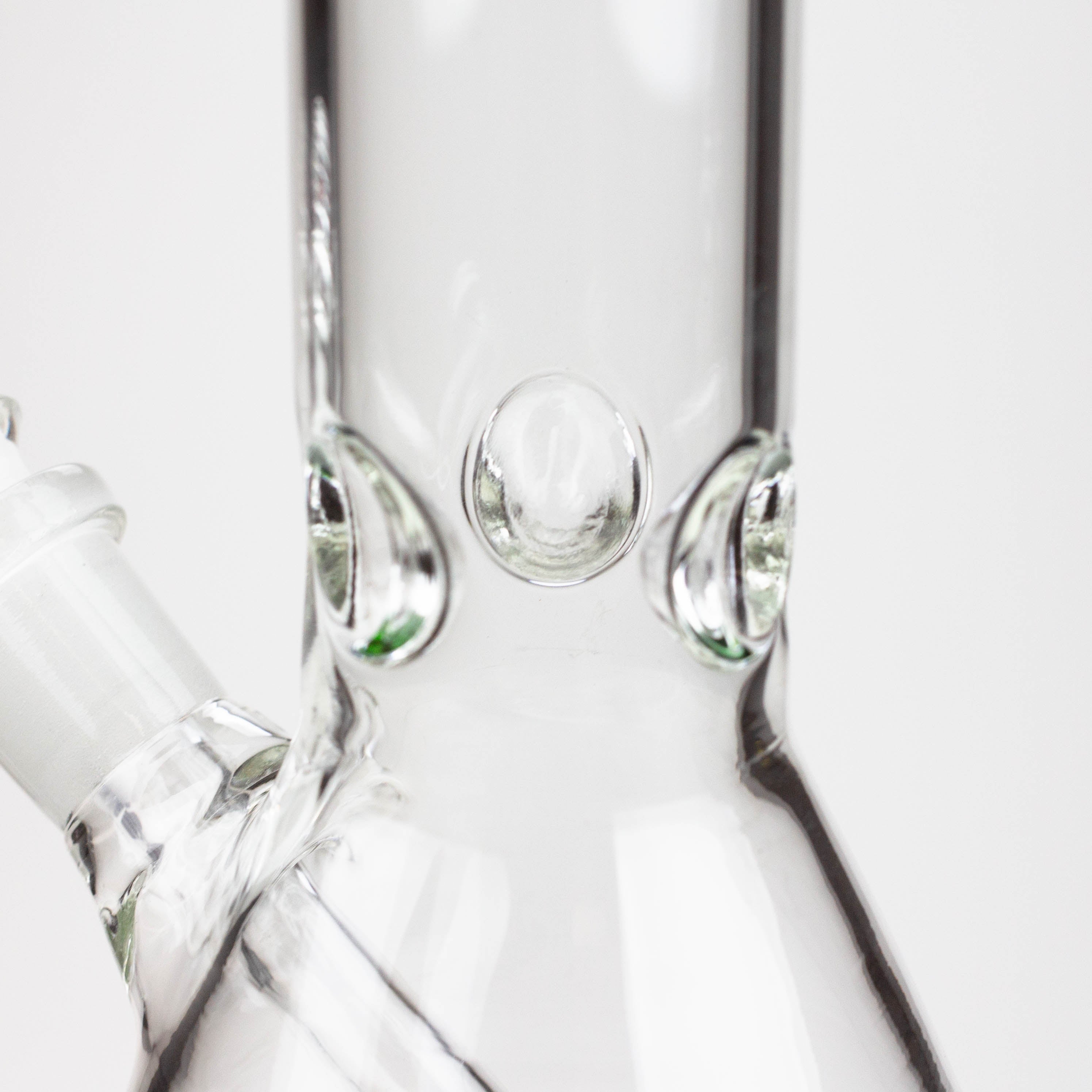 8" Classic beaker glass water bong