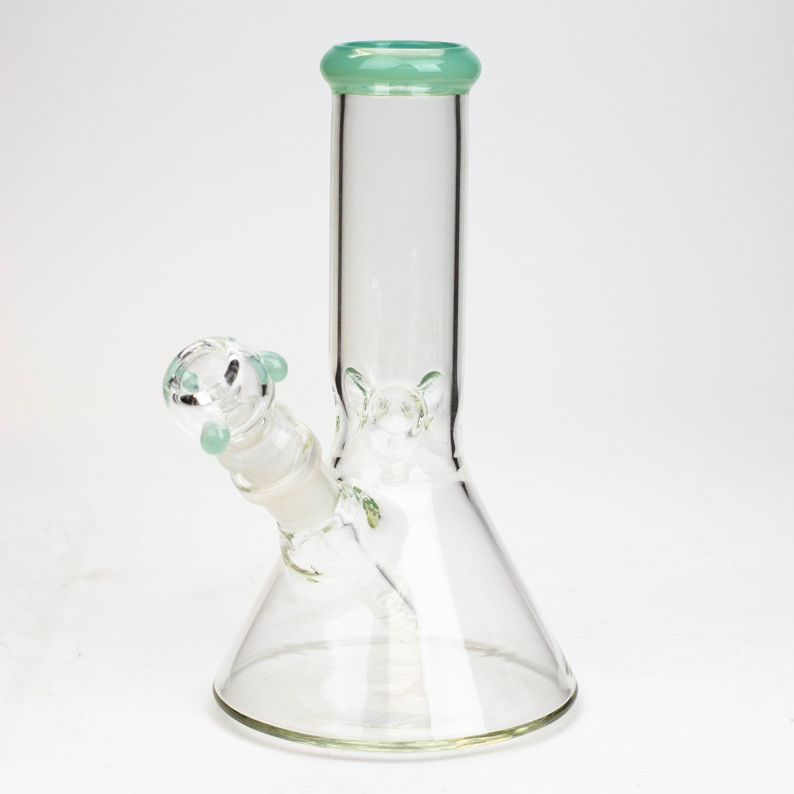 8" Classic beaker glass water bong