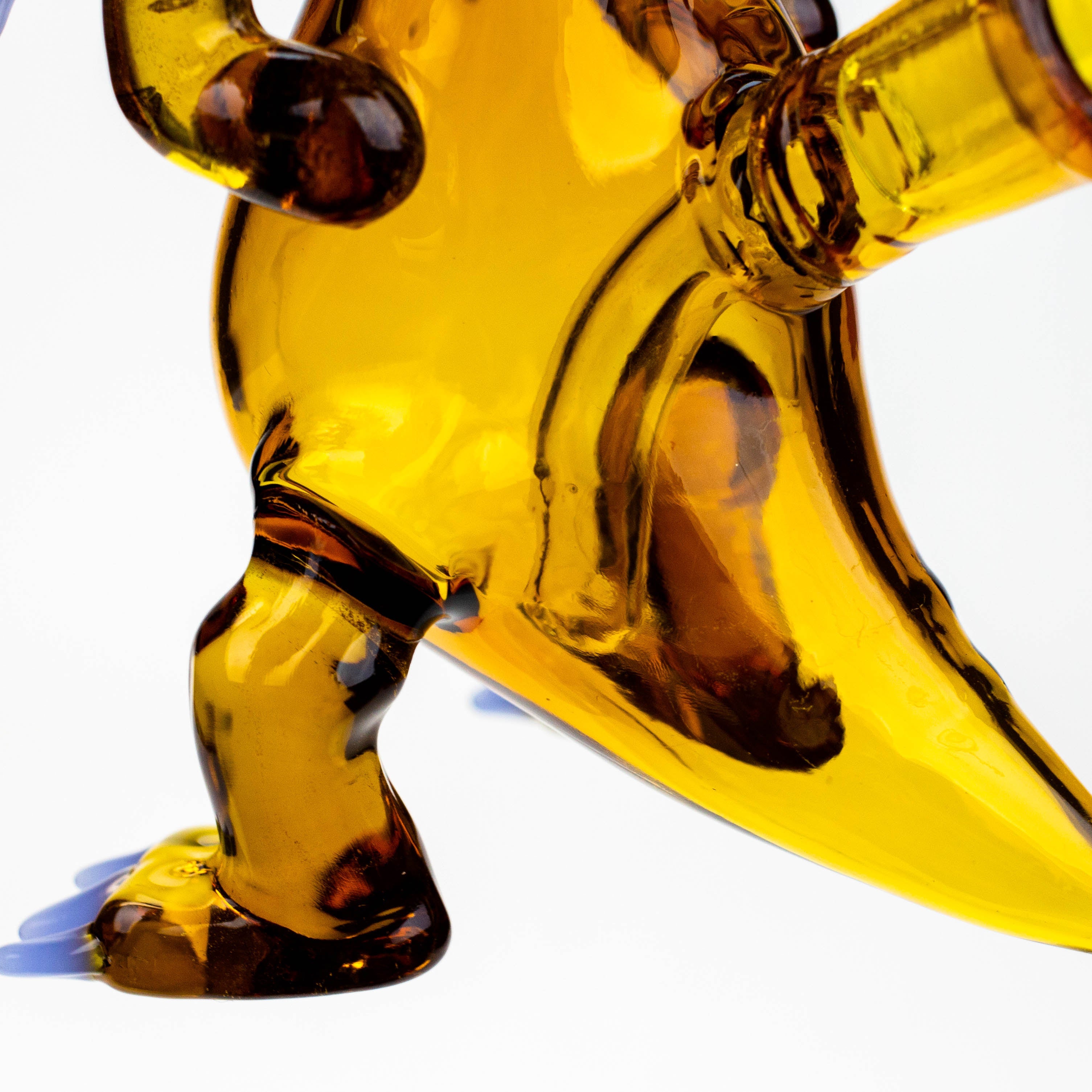 6" Dinosaur glass water bong