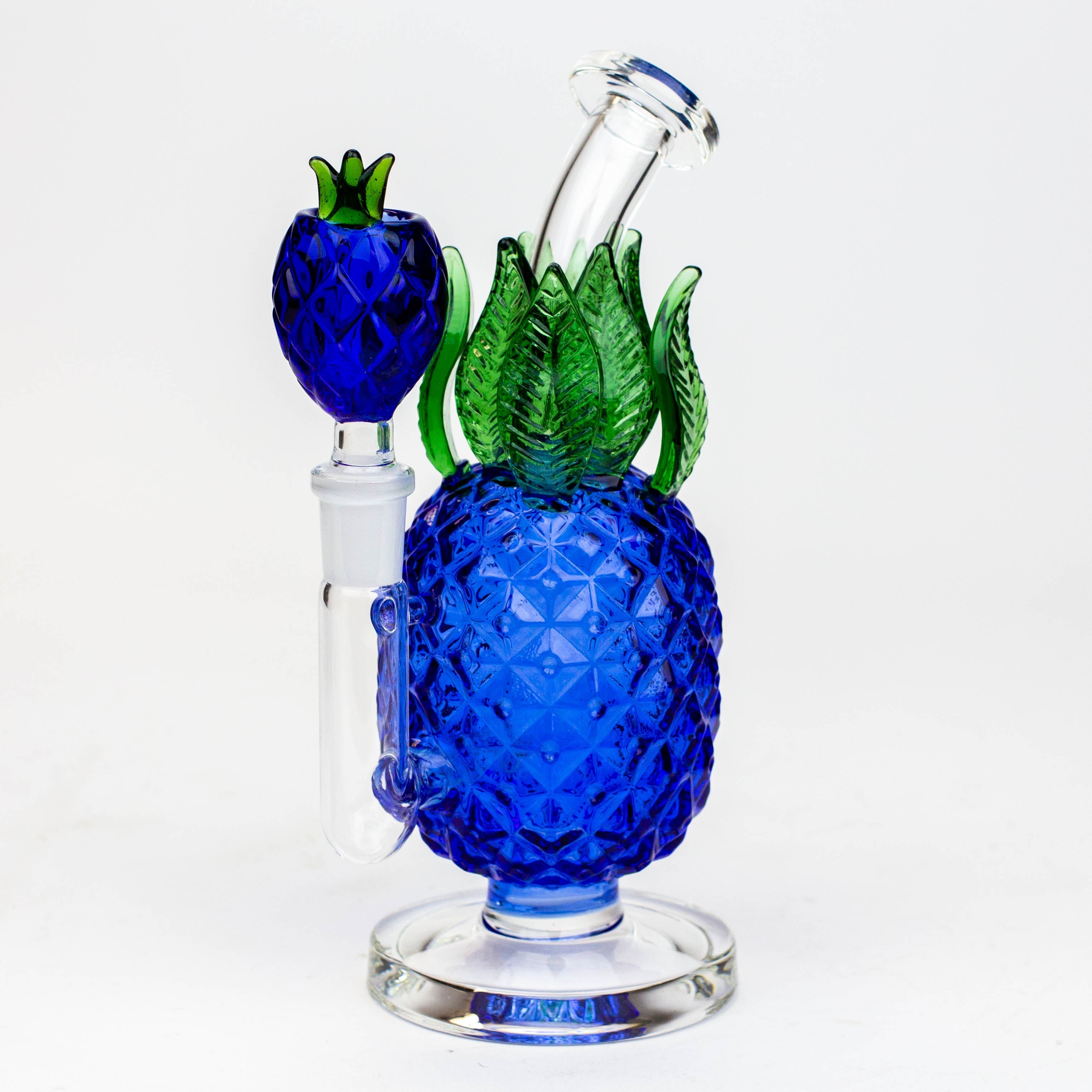 7.5" Pineapple glass water bong