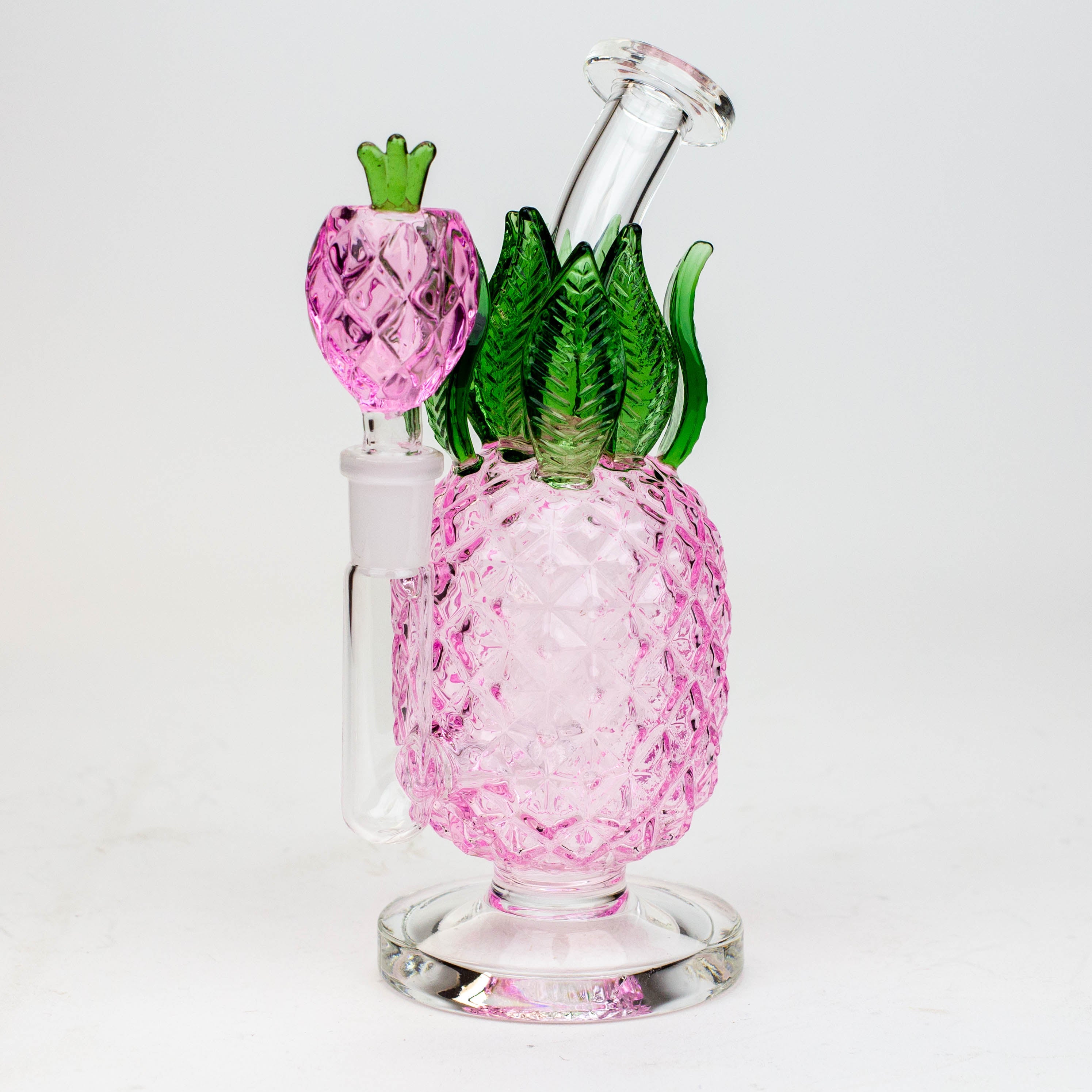 7.5" Pineapple glass water bong