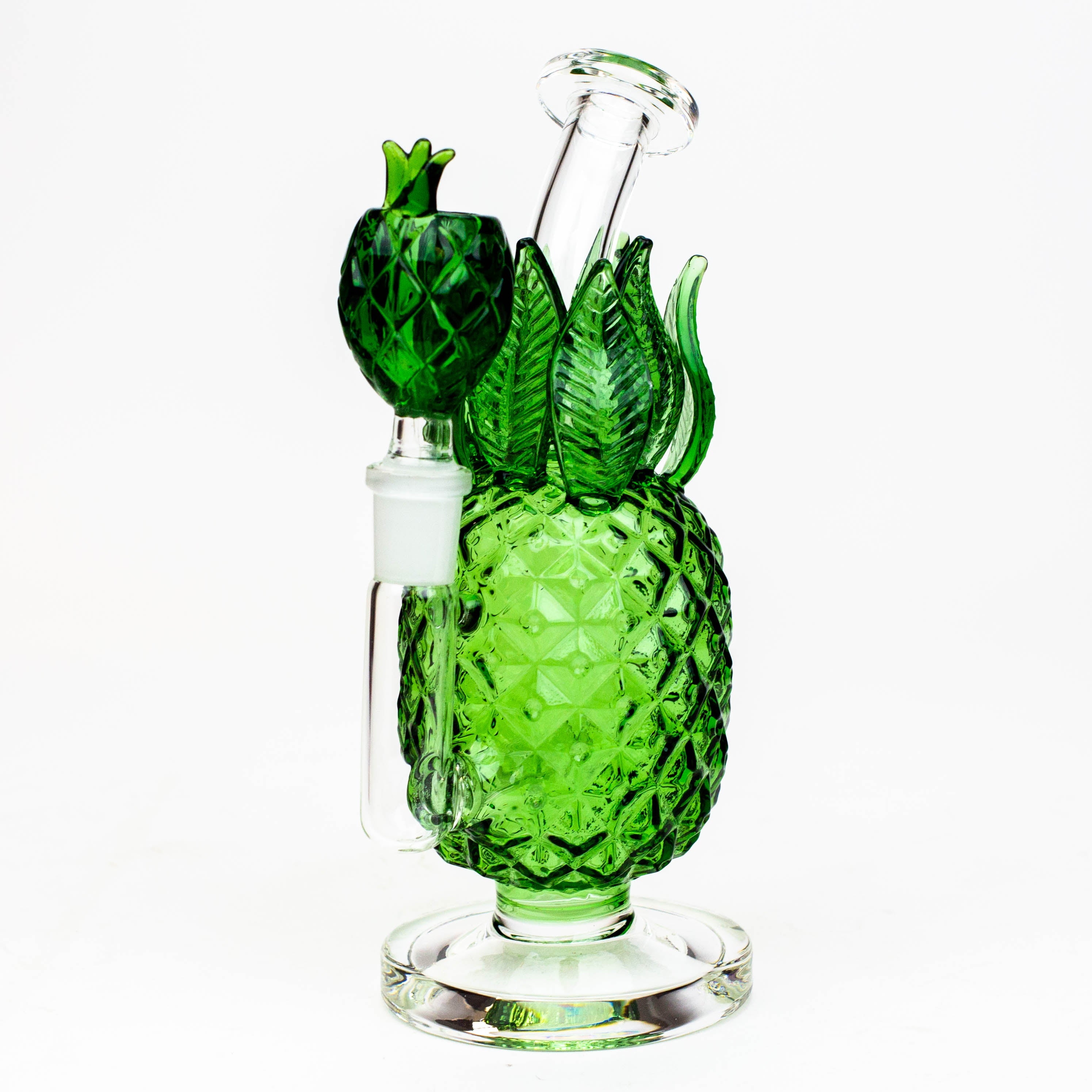 7.5" Pineapple glass water bong