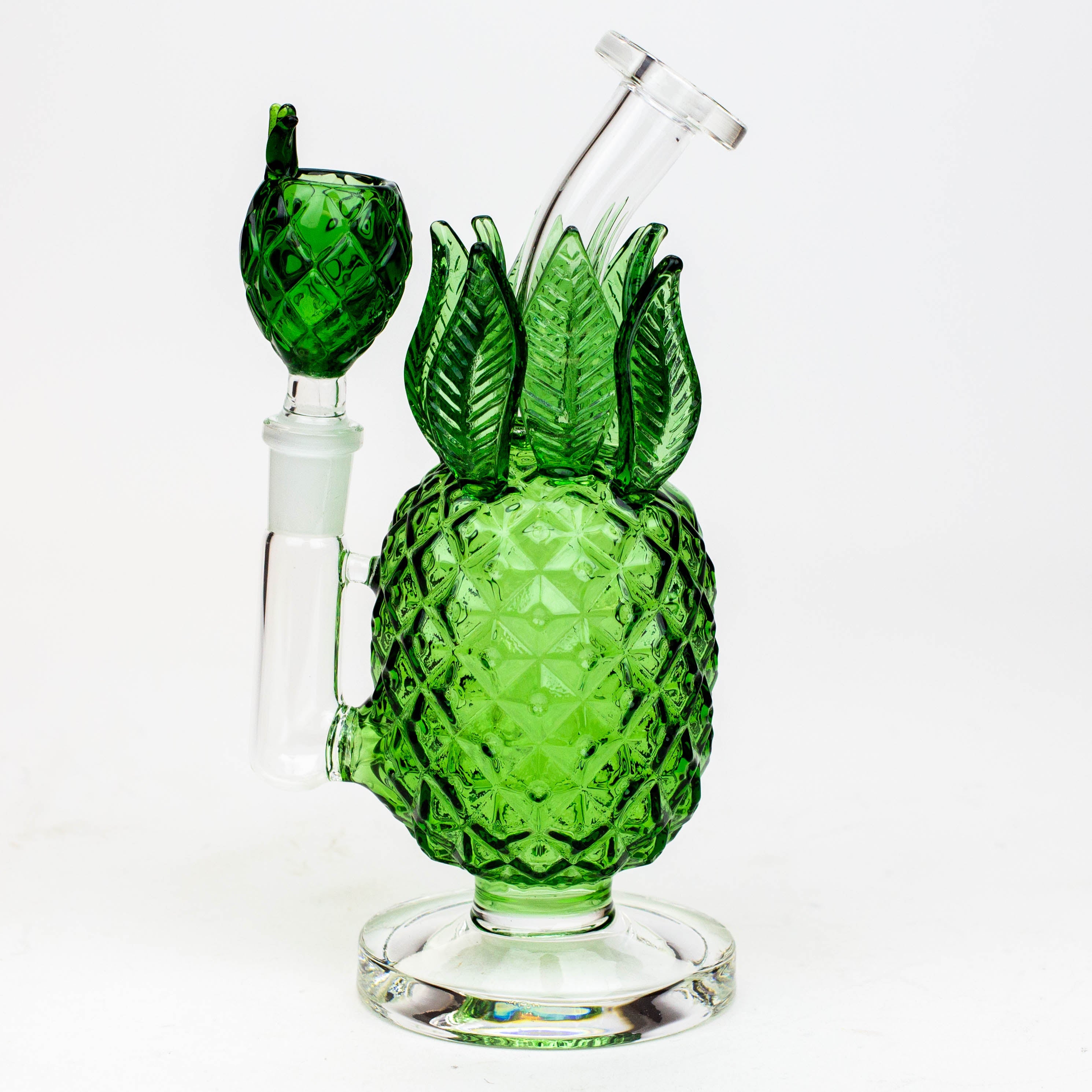 7.5" Pineapple glass water bong