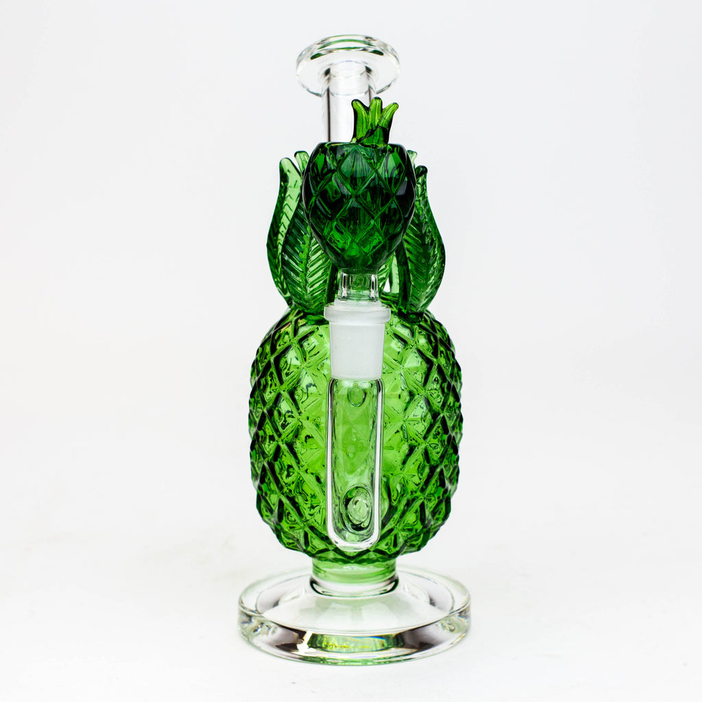7.5" Pineapple glass water bong