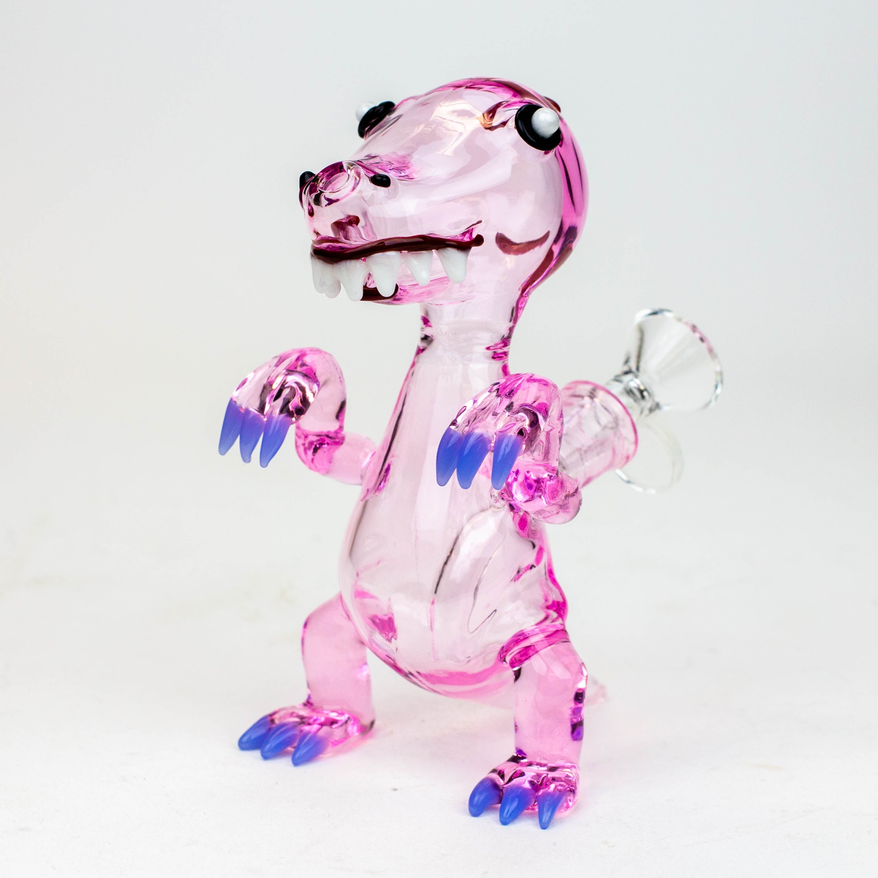 6" Dinosaur glass water bong