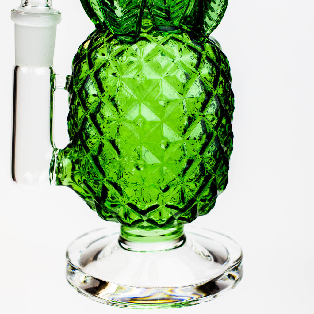 7.5" Pineapple glass water bong