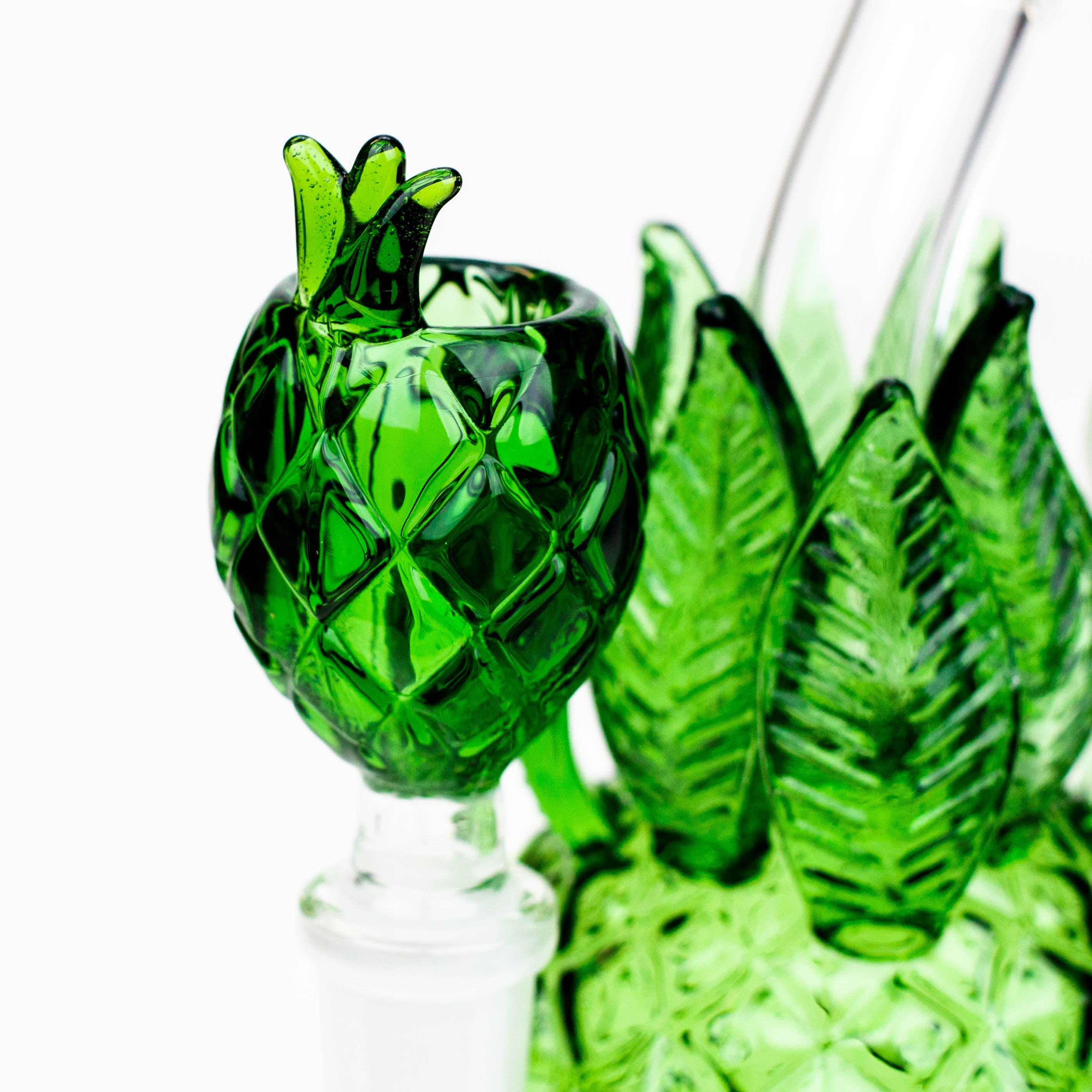 7.5" Pineapple glass water bong
