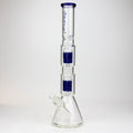 19" SPARK 7 mm double percolator glass water bong