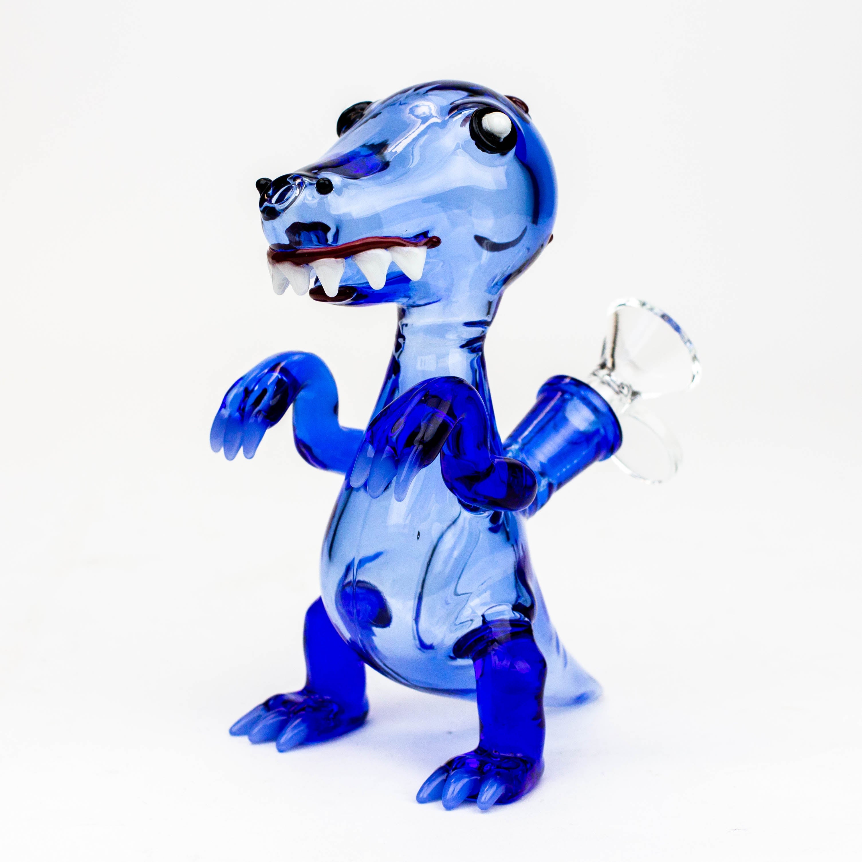 6" Dinosaur glass water bong