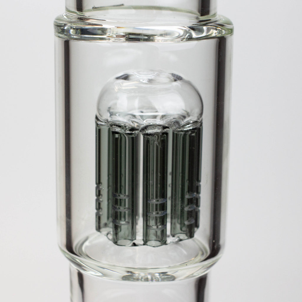 19" SPARK 7 mm double percolator glass water bong