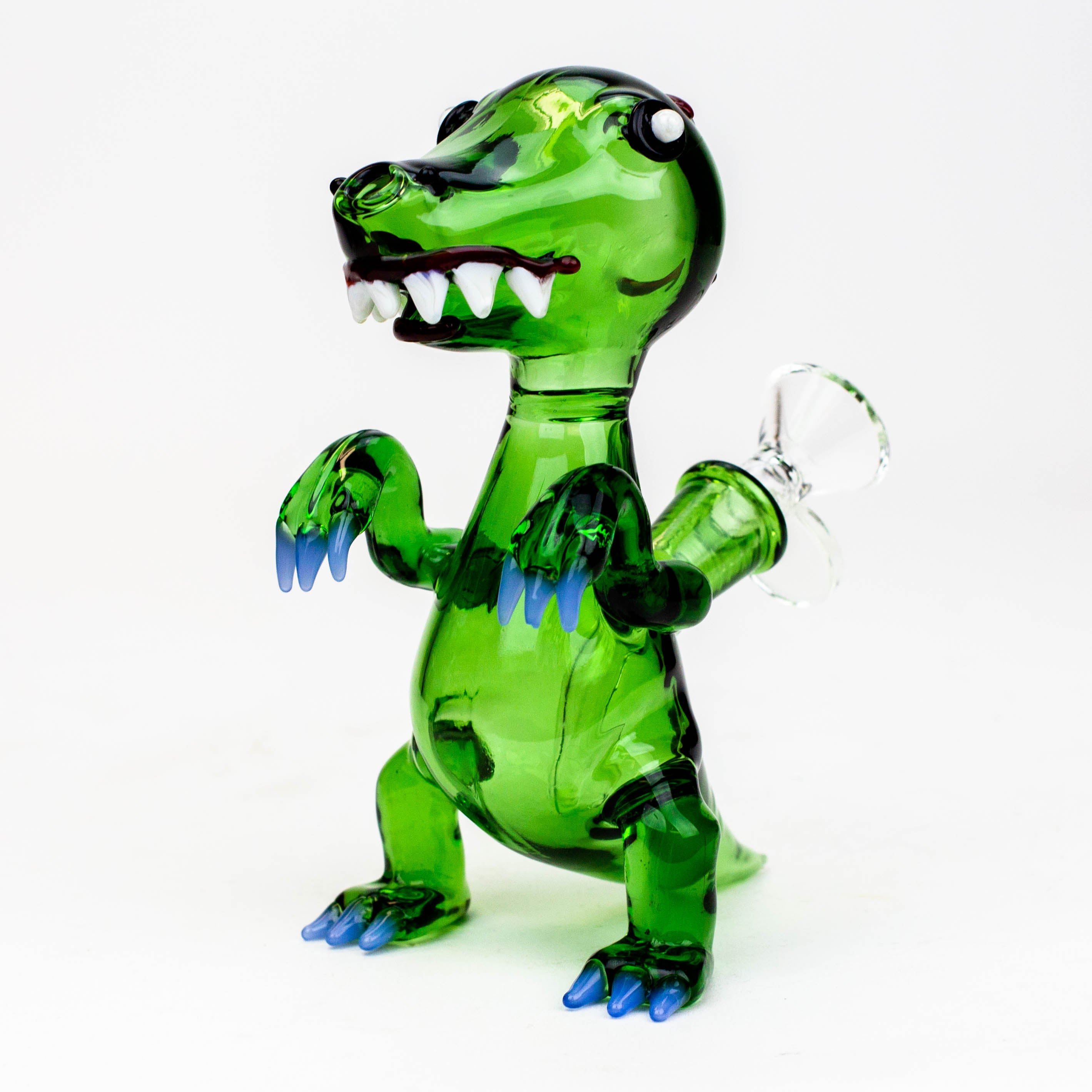 6" Dinosaur glass water bong