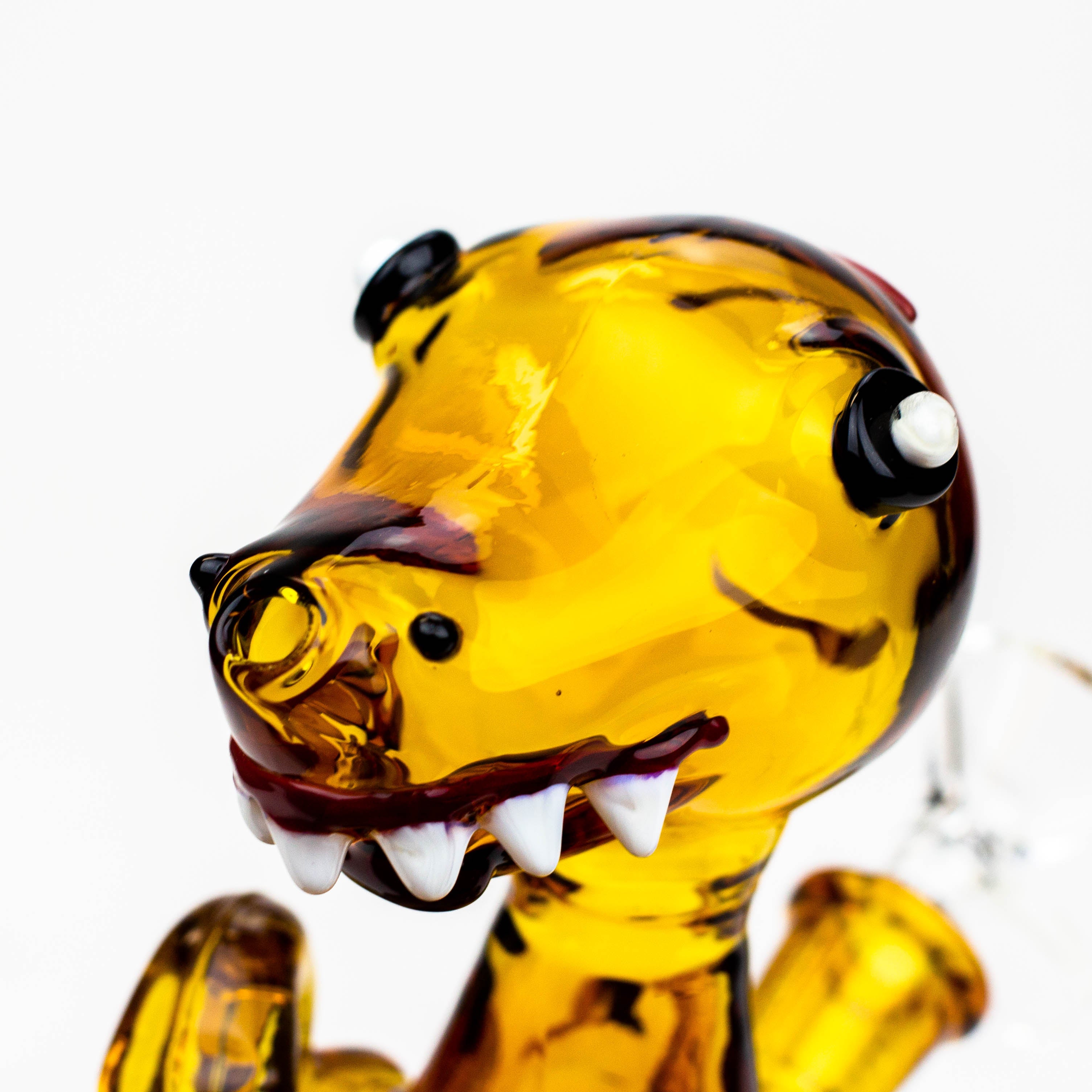 6" Dinosaur glass water bong