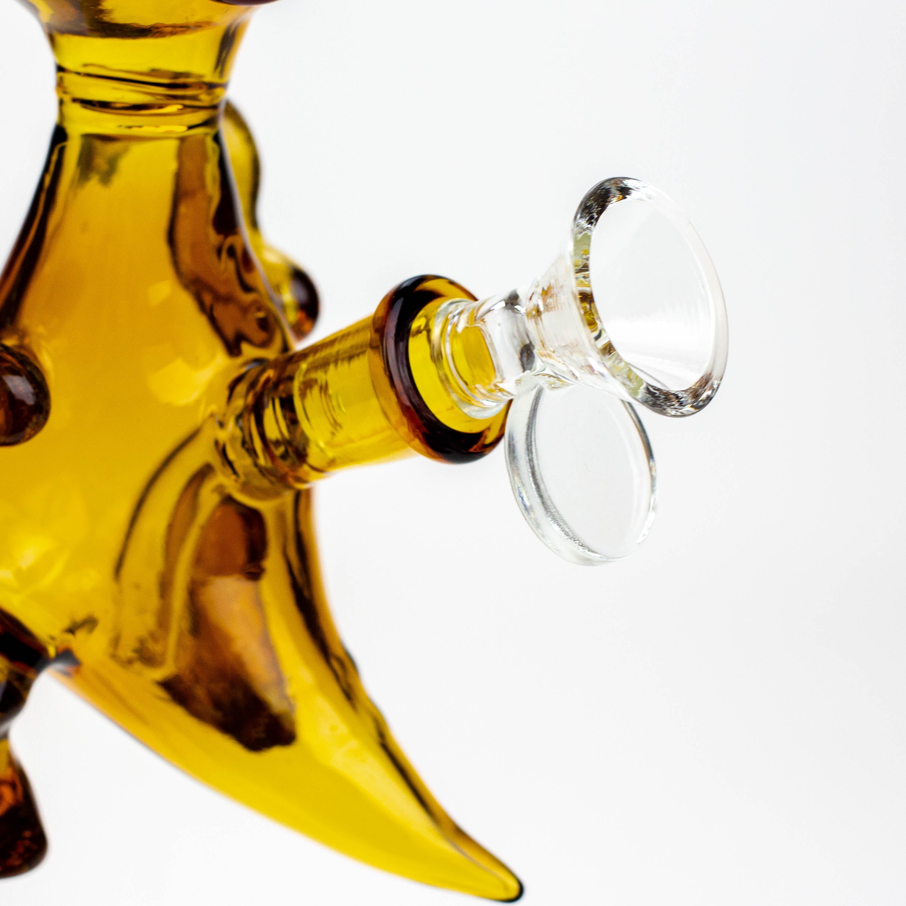 6" Dinosaur glass water bong