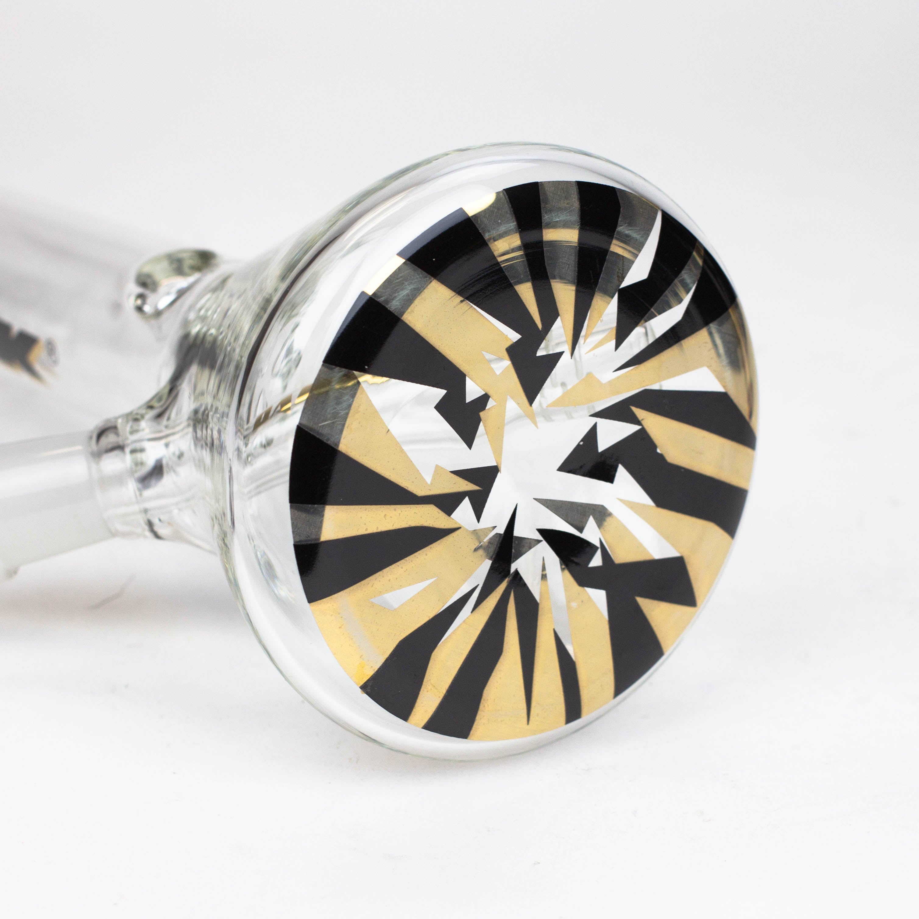 9.5" DANK beaker glass water bong (Wide / Jagged)