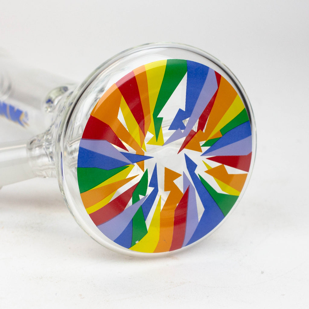 9.5" DANK beaker glass water bong (Wide / Jagged)
