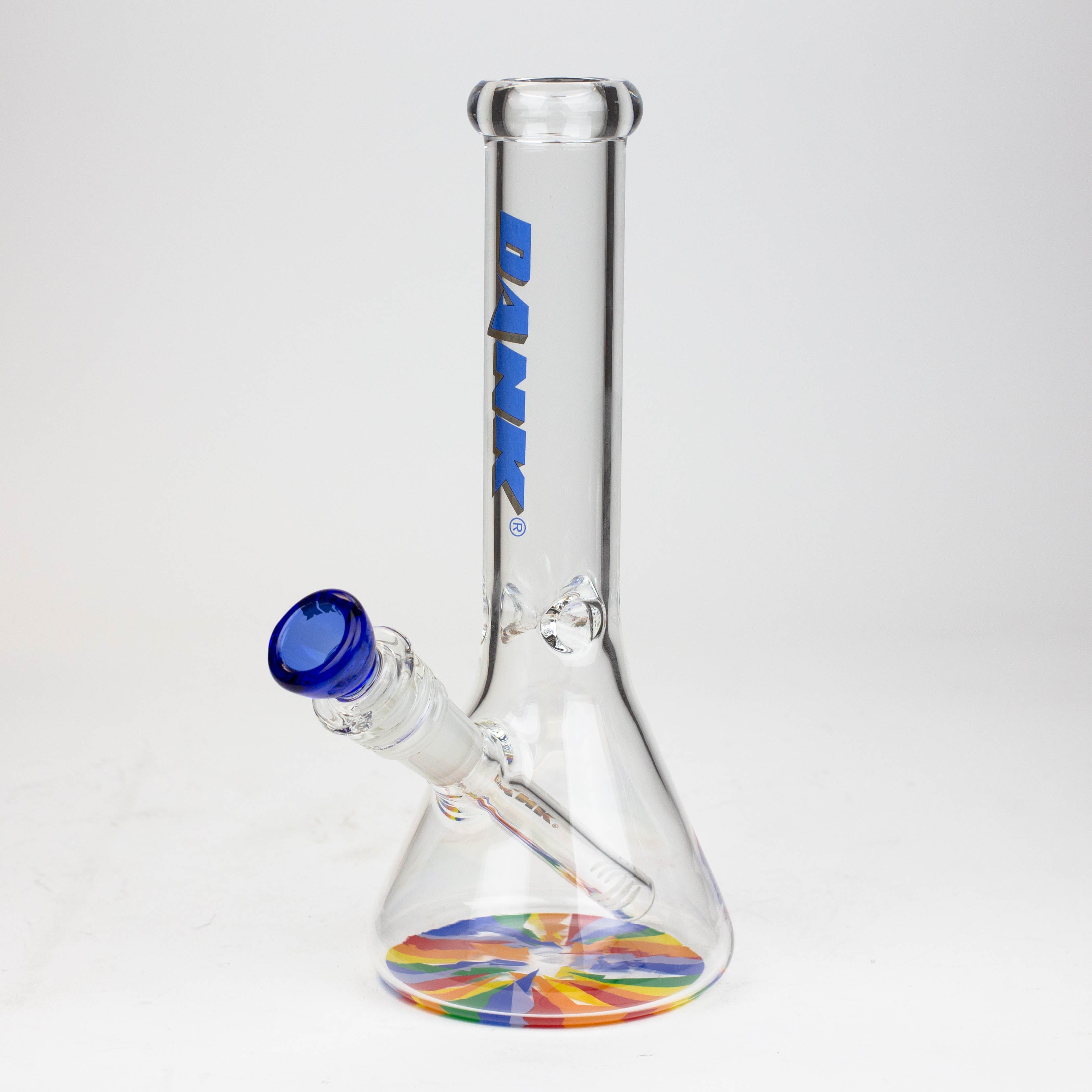 9.5" DANK beaker glass water bong (Wide / Jagged)
