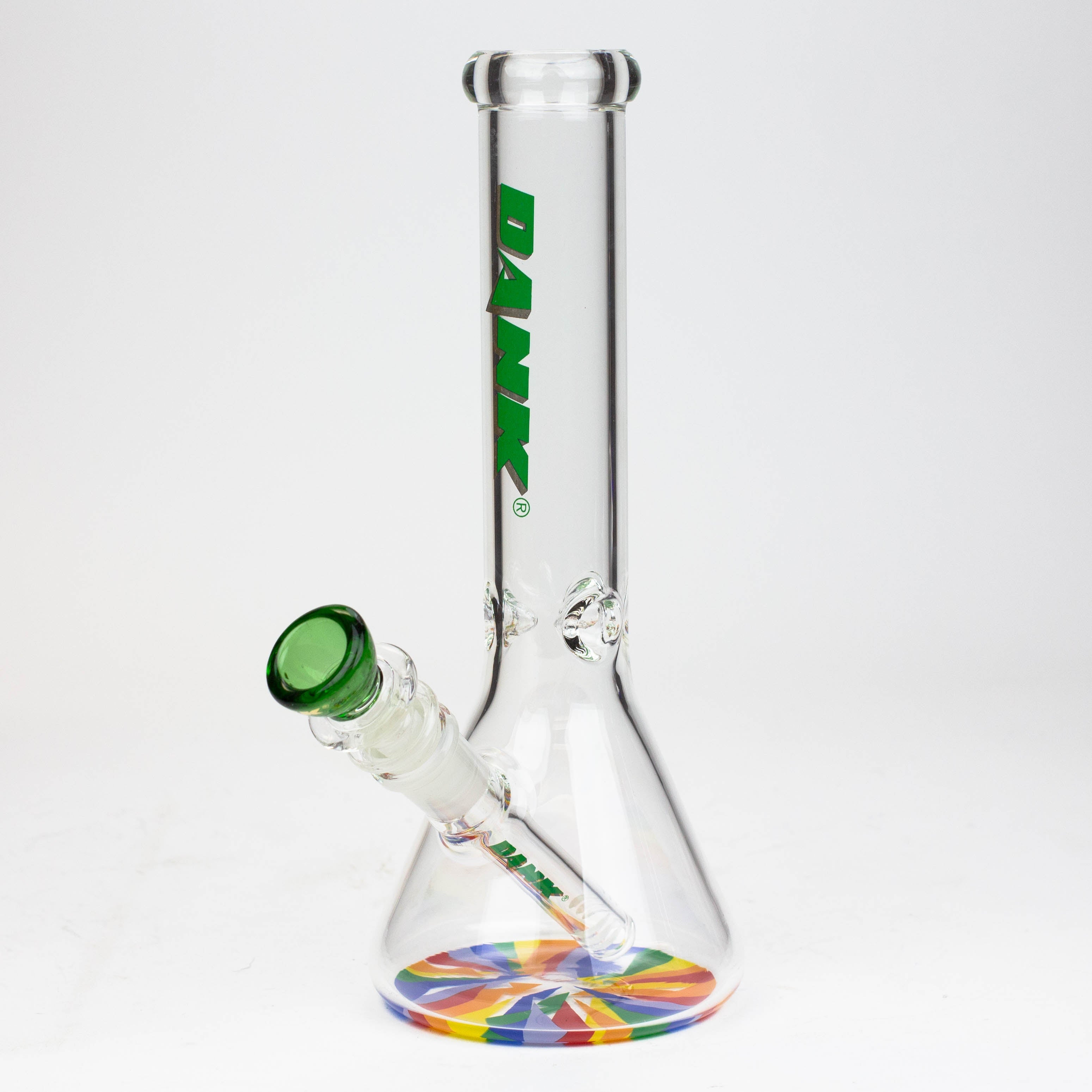9.5" DANK beaker glass water bong (Wide / Jagged)