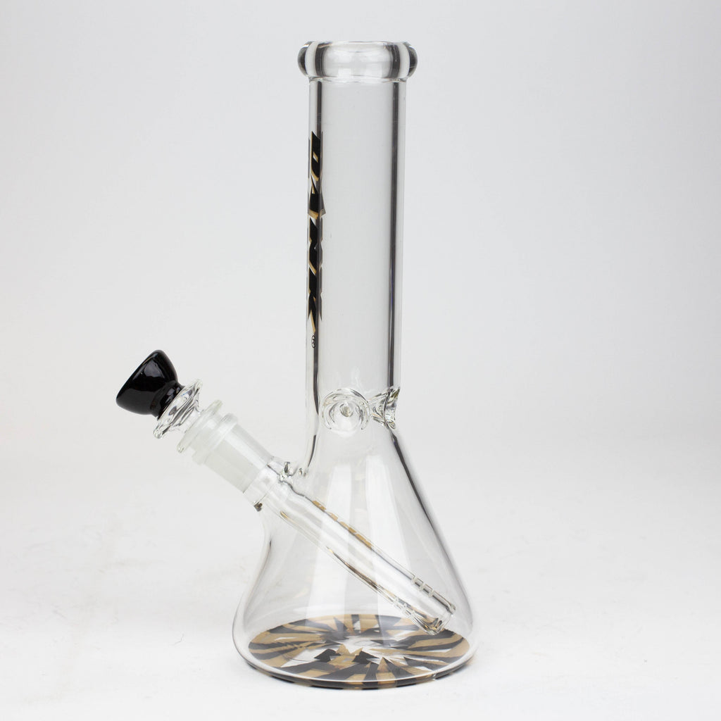9.5" DANK beaker glass water bong (Wide / Jagged)