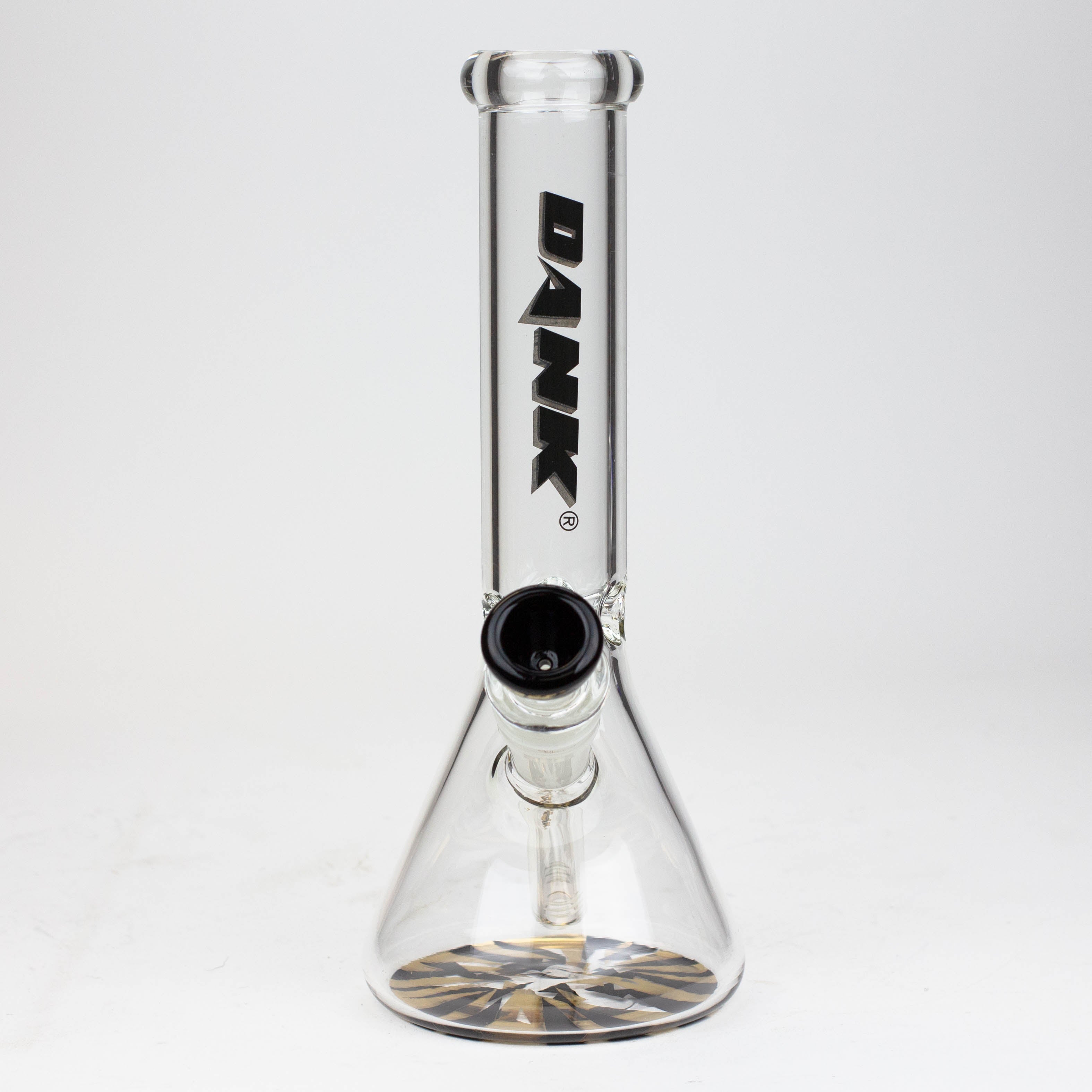 9.5" DANK beaker glass water bong (Wide / Jagged)
