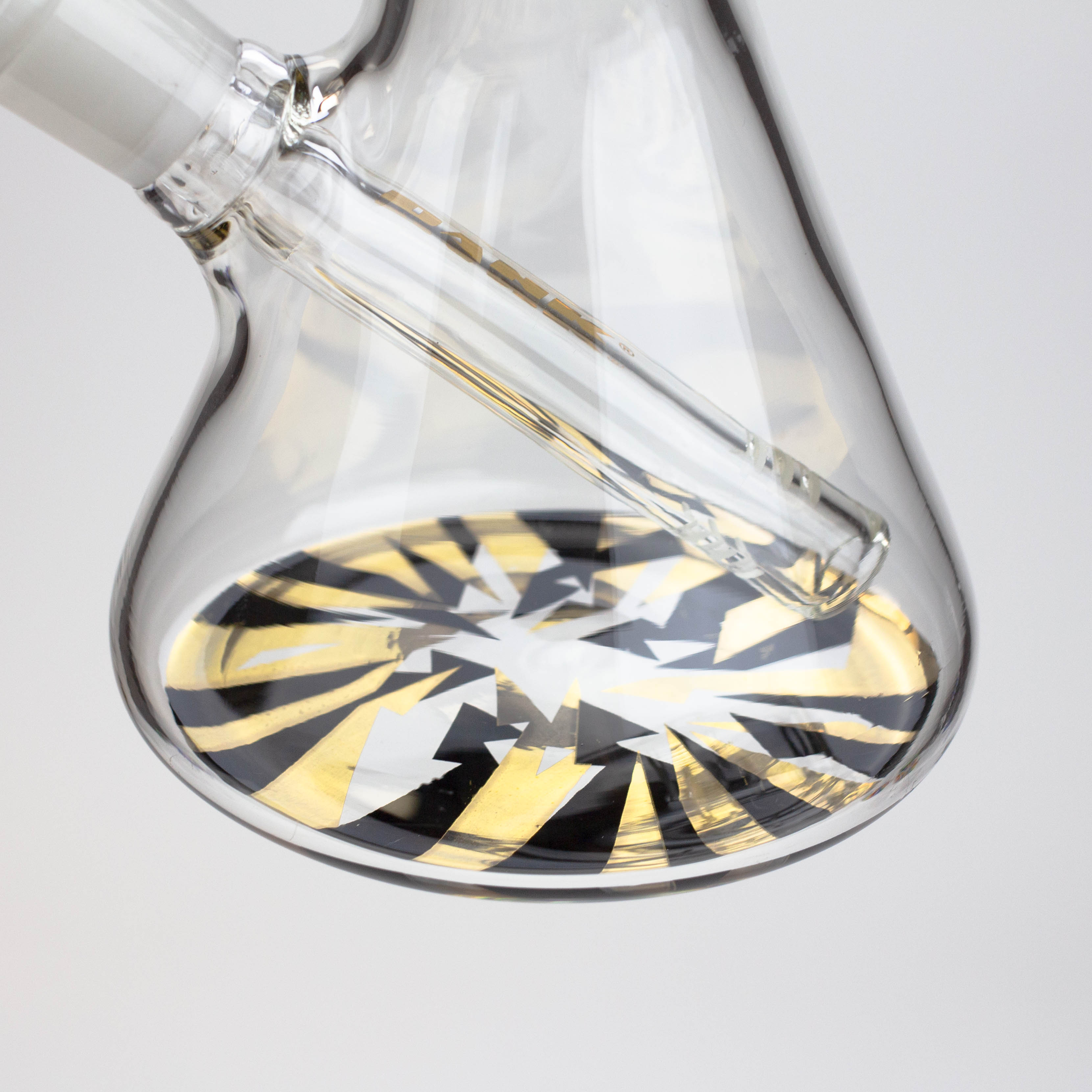 9.5" DANK beaker glass water bong (Wide / Jagged)
