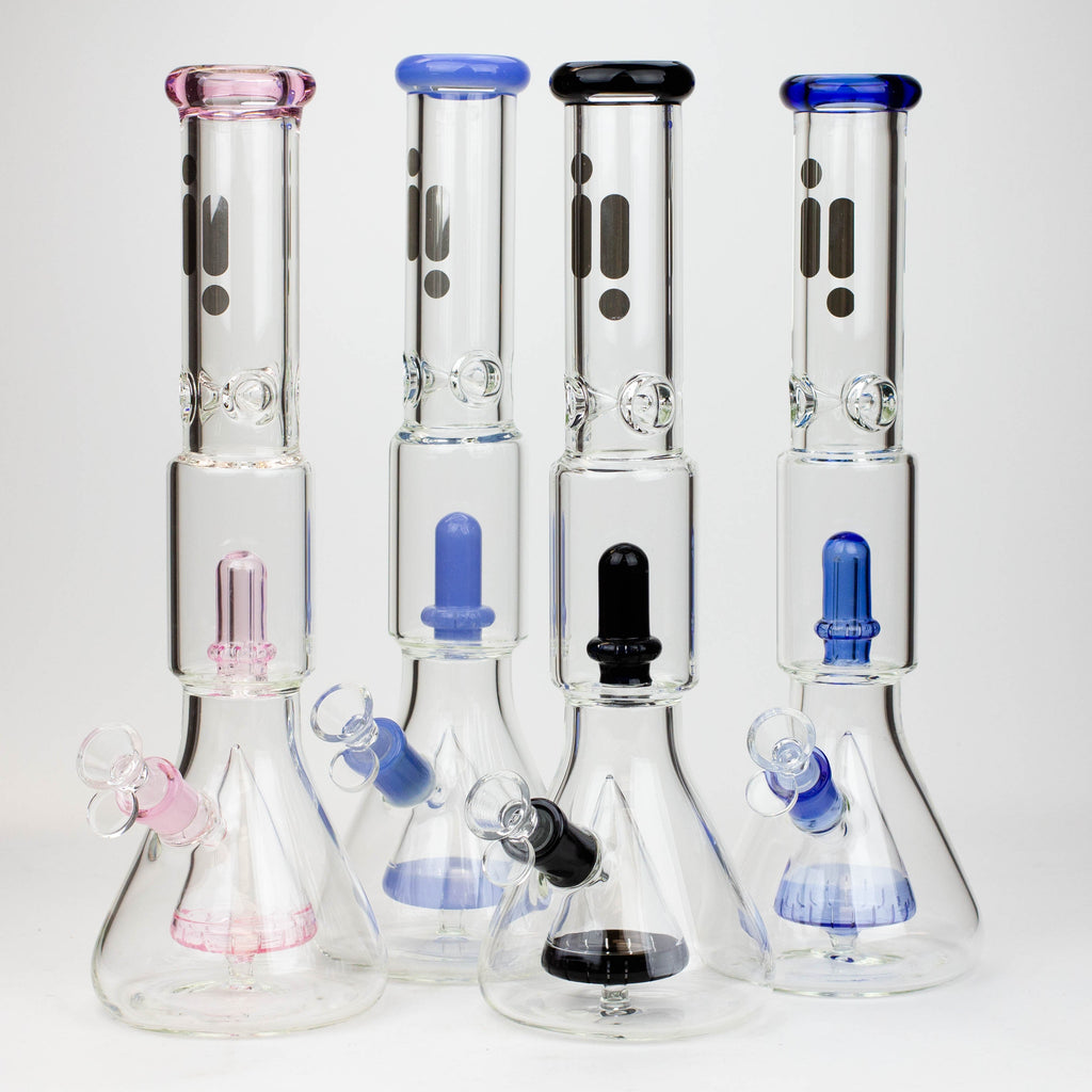 16" Infyniti showerhead percolator with Cone diffuser 7 mm glass bong