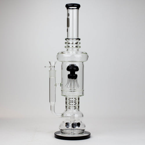 19" Infyniti 7mm flower Diff. and Reverse percolator glass bong