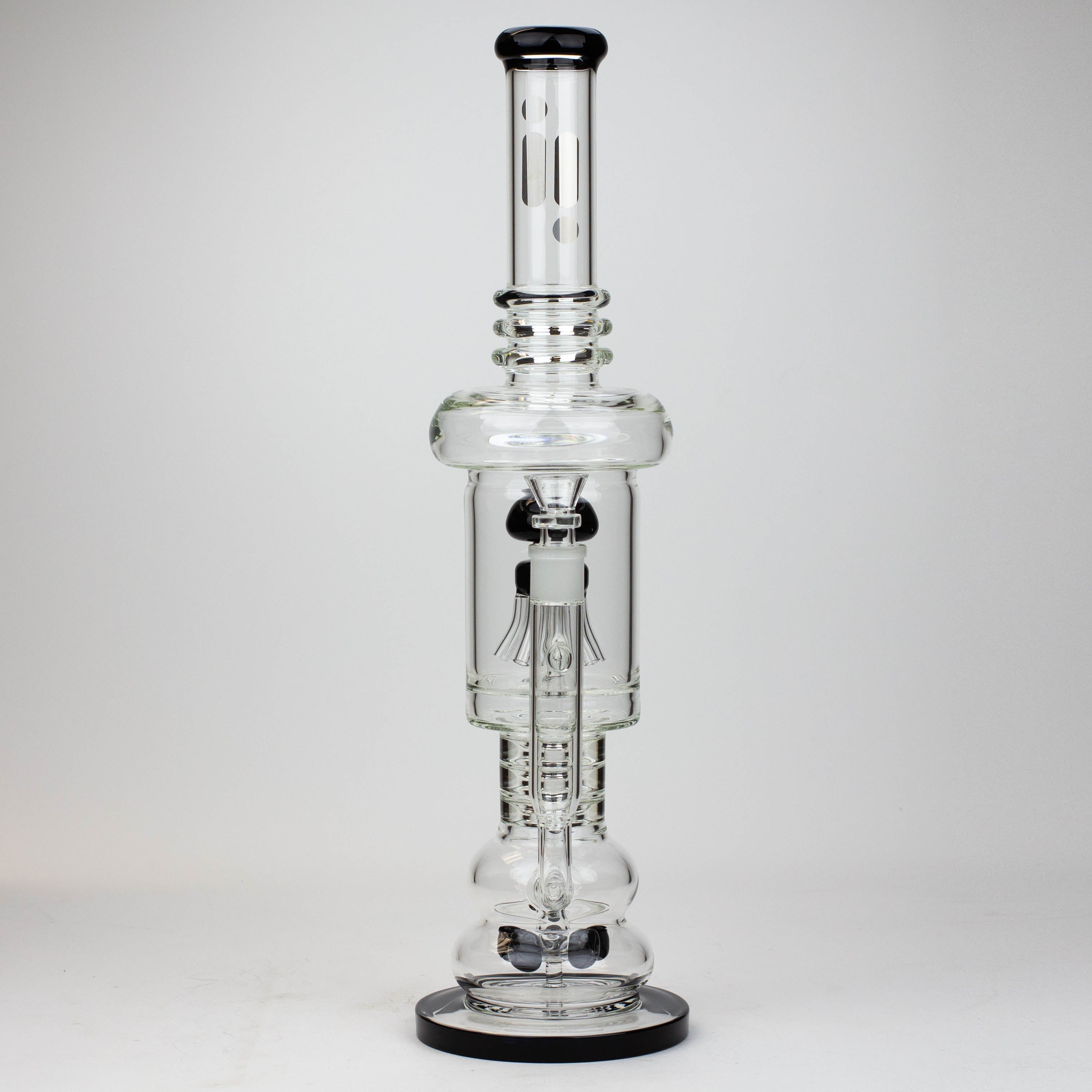19" Infyniti 7mm flower Diff. and Reverse percolator glass bong