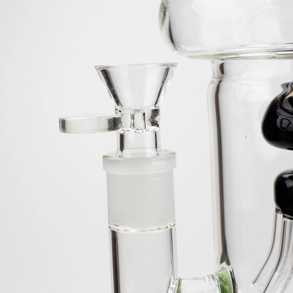 19" Infyniti 7mm flower Diff. and Reverse percolator glass bong