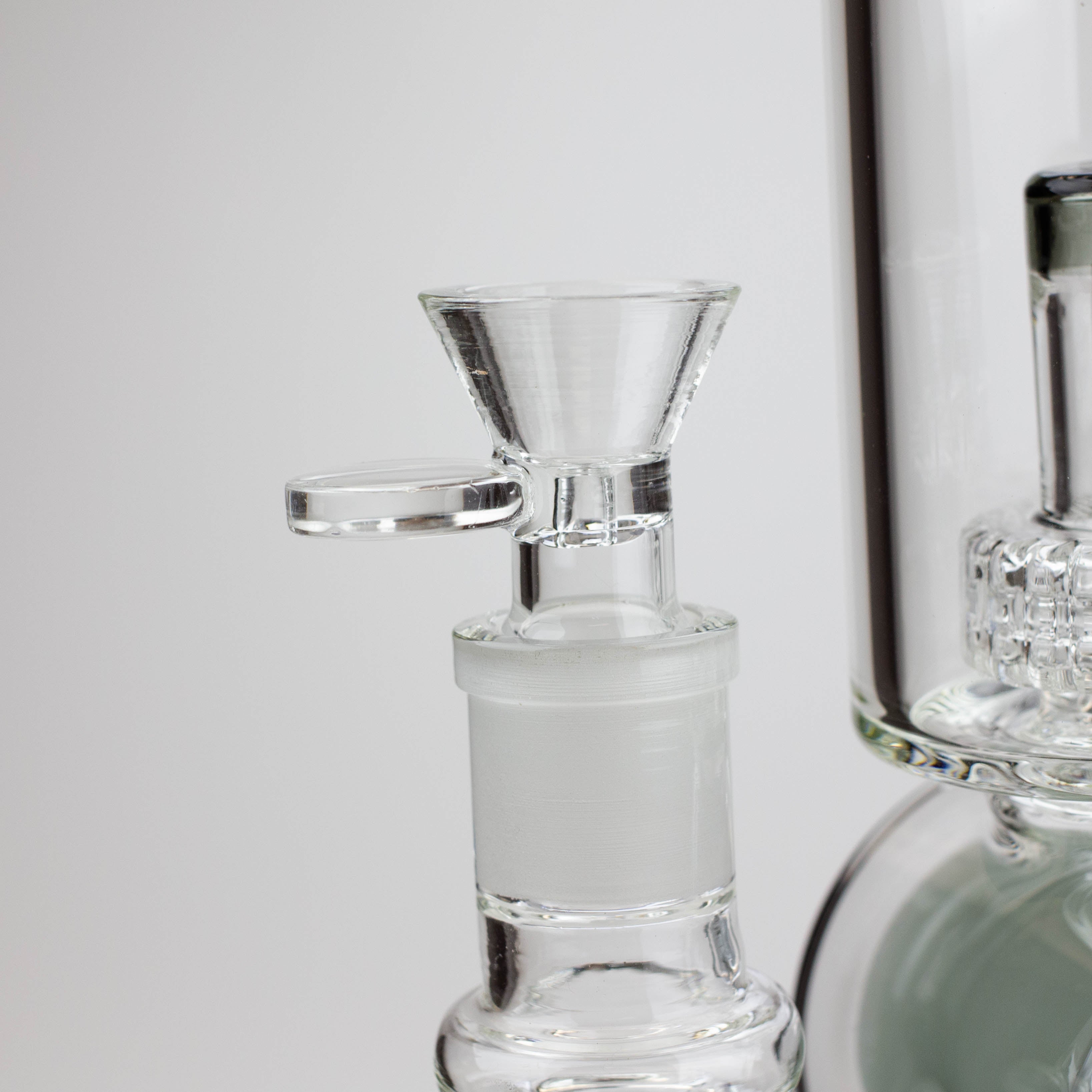 18.5" Infyniti Double ring glass water bong