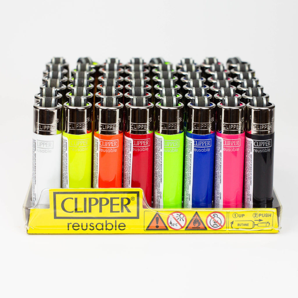 CLIPPER SOLID MICRO 8 COLOUR LIGHTERS