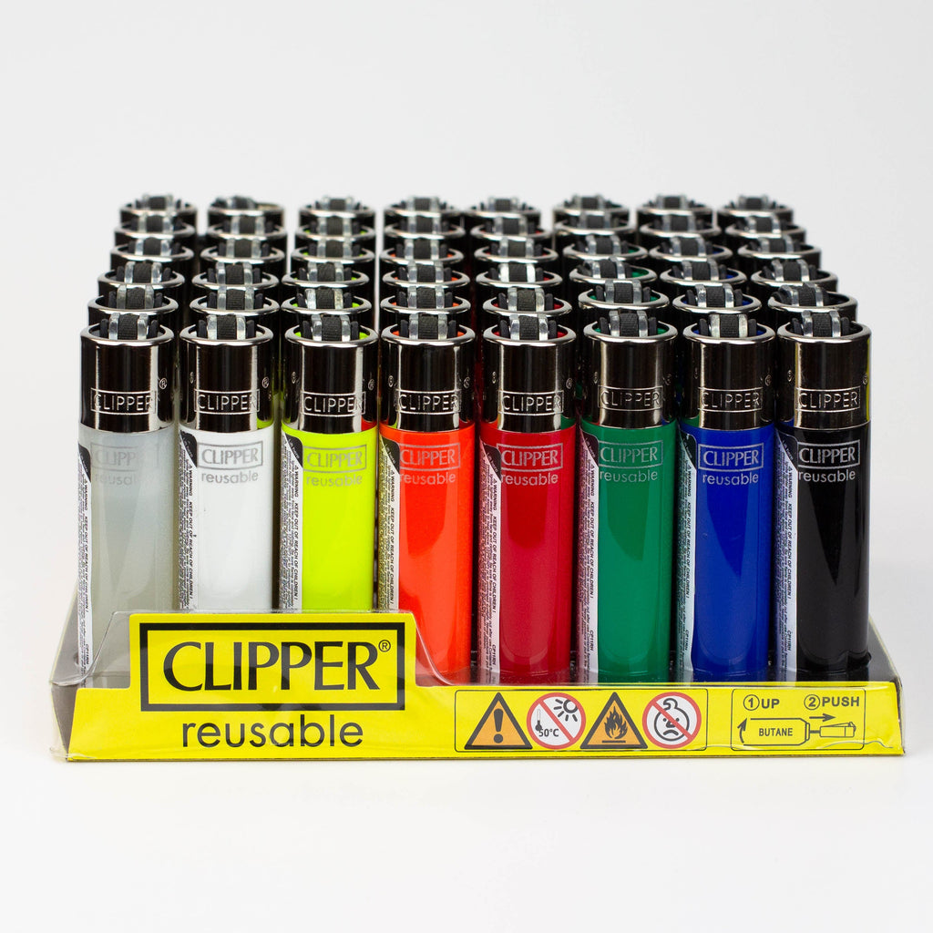 CLIPPER SOLID 8 COLOUR LIGHTERS